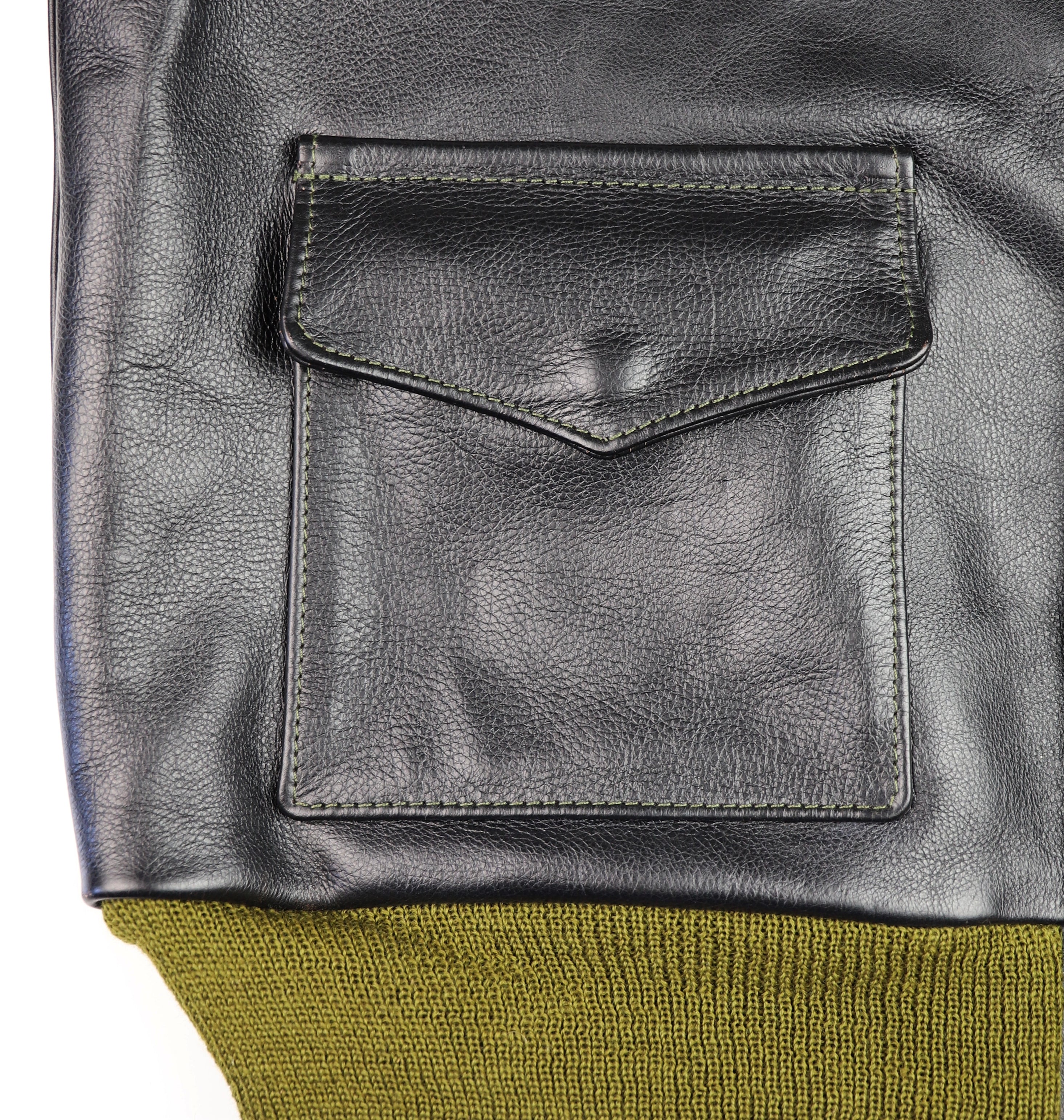 Aero A-2 Military Flight Jacket, size 46, Blackened Brown Vicenza Horsehide