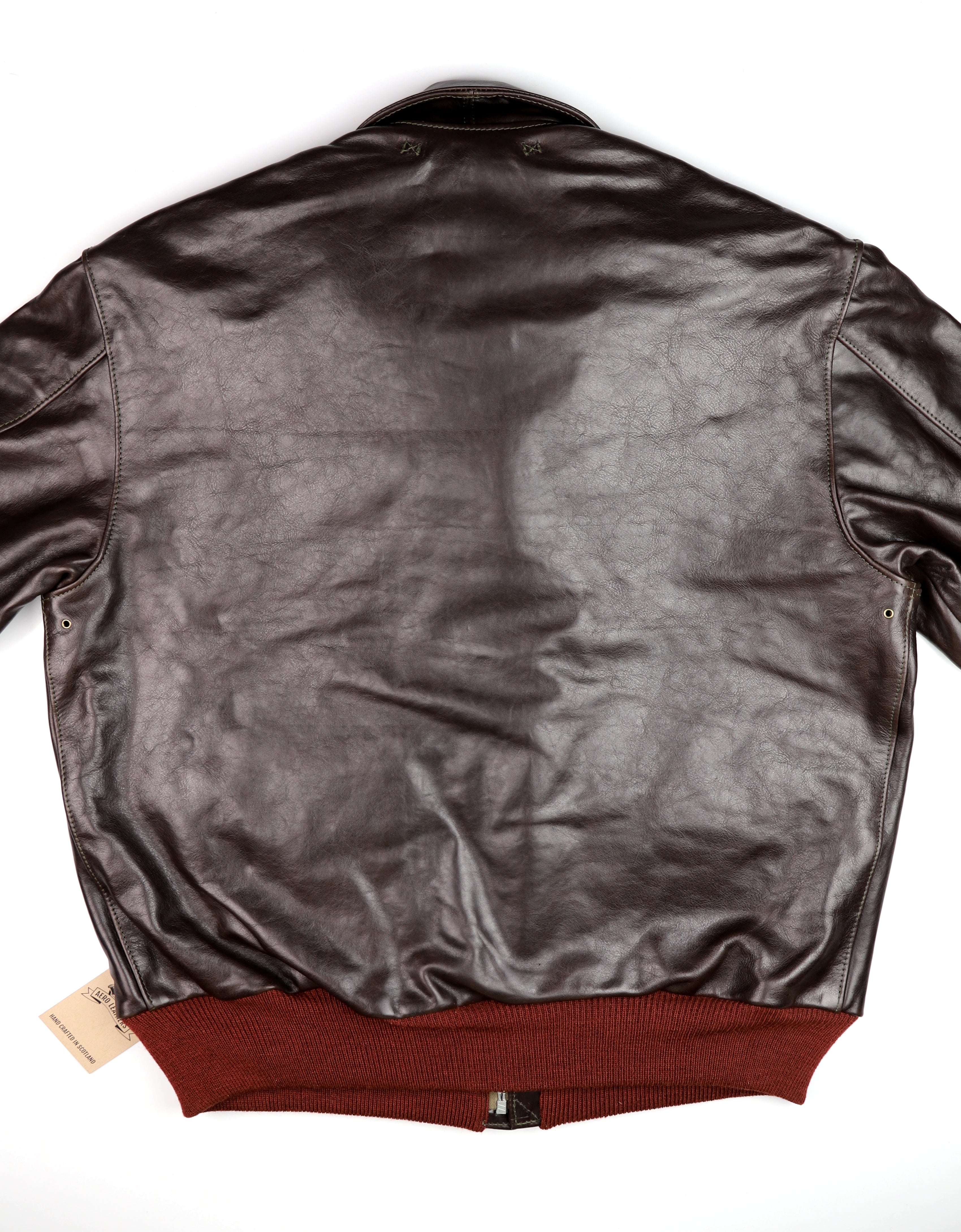 Aero A-2 Military Flight Jacket, size 50, Chestnut Badalassi