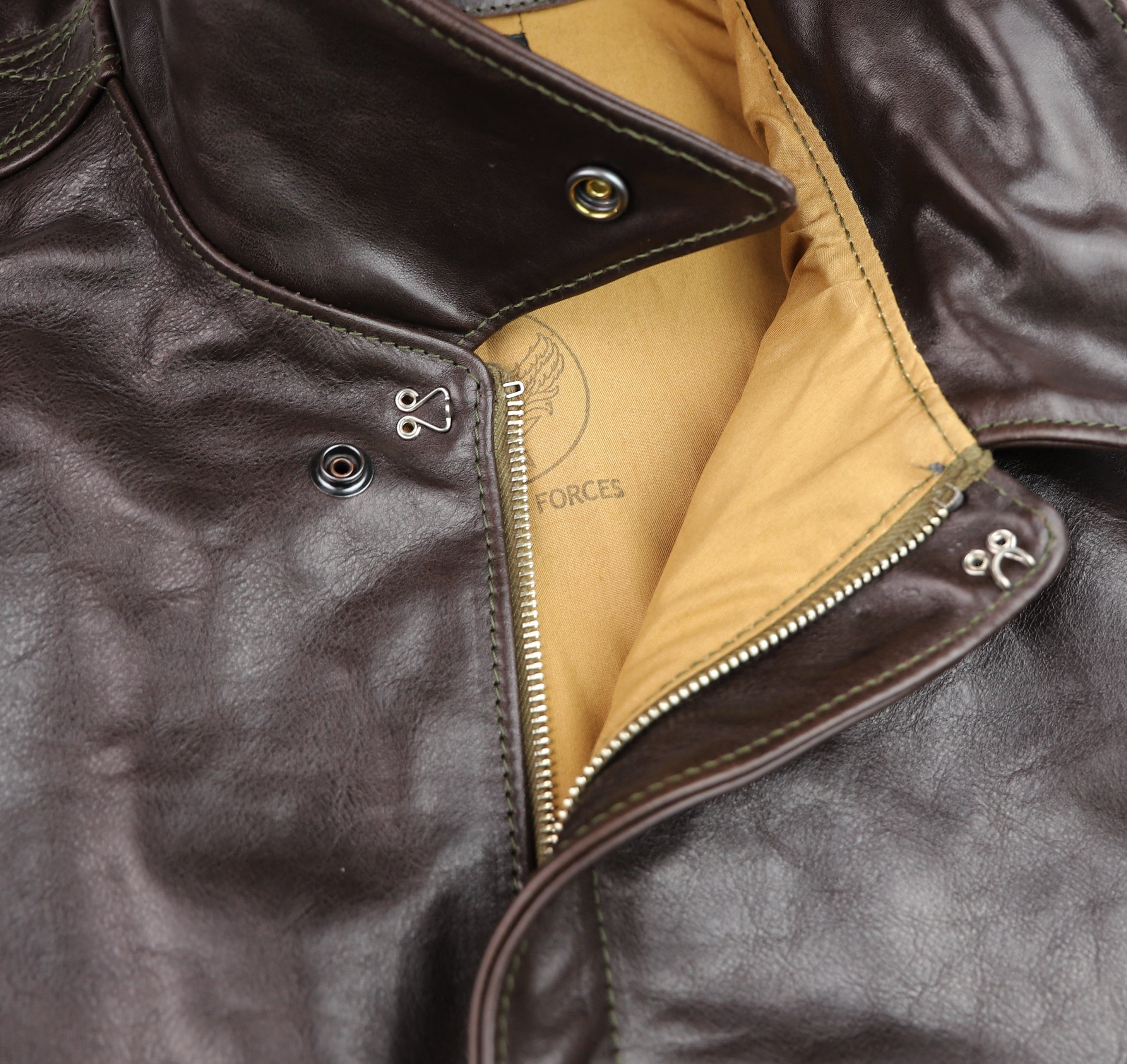 Aero A-2 Military Flight Jacket, size 50, Chestnut Badalassi