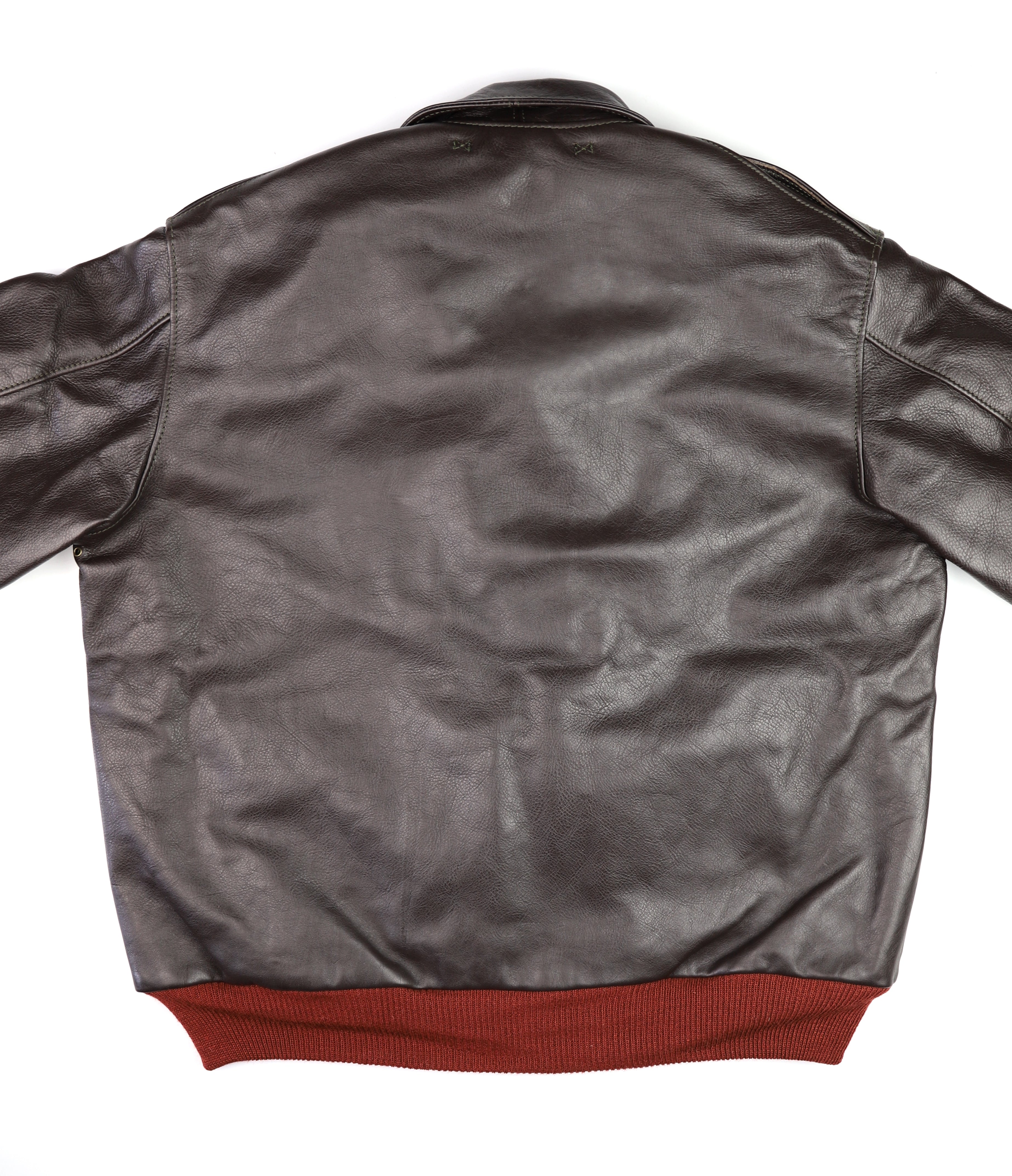 Aero A-2 Military Flight Jacket, size 48, Dark Seal Vicenza Horsehide