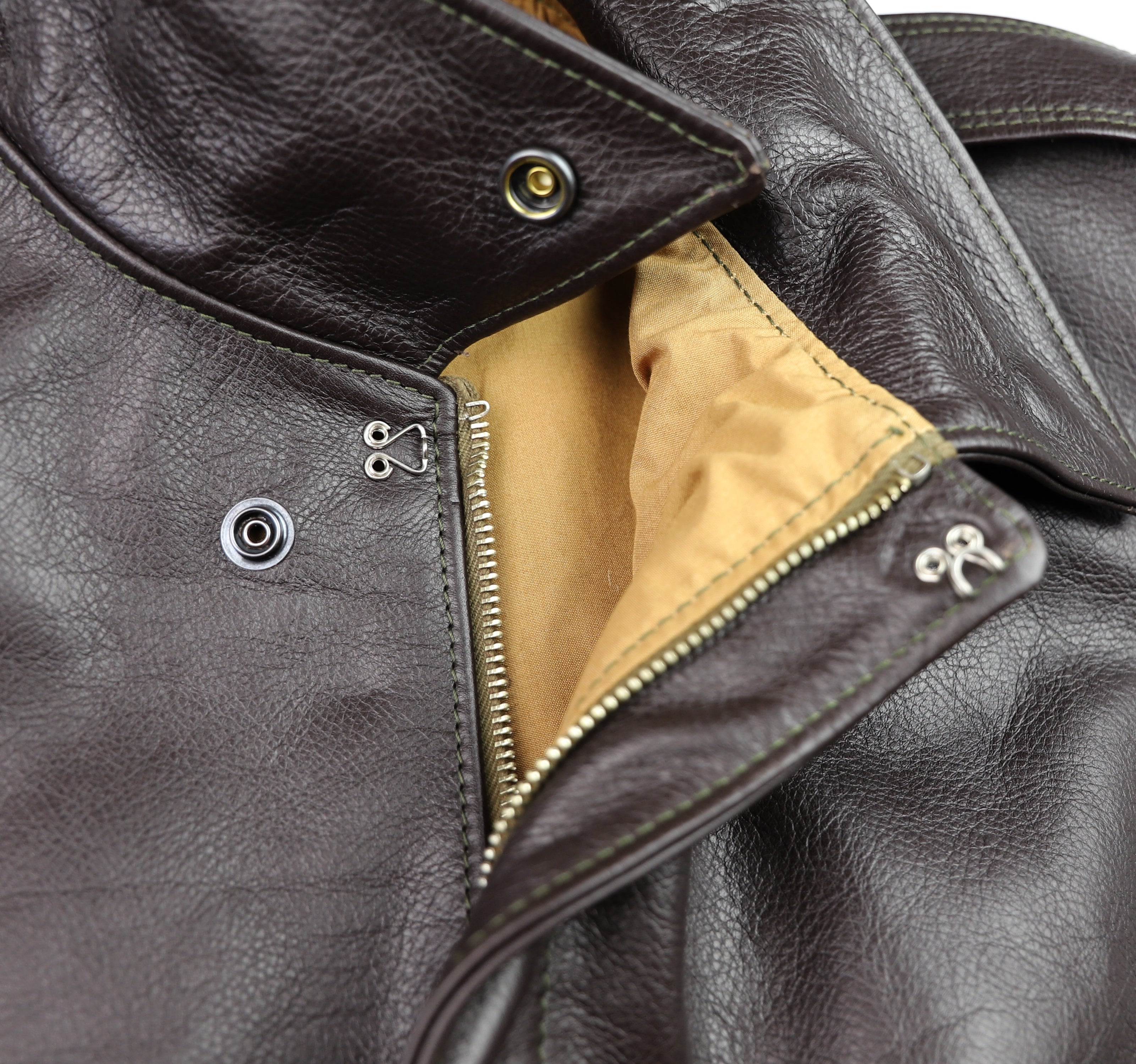 Aero A-2 Military Flight Jacket, size 48, Dark Seal Vicenza Horsehide