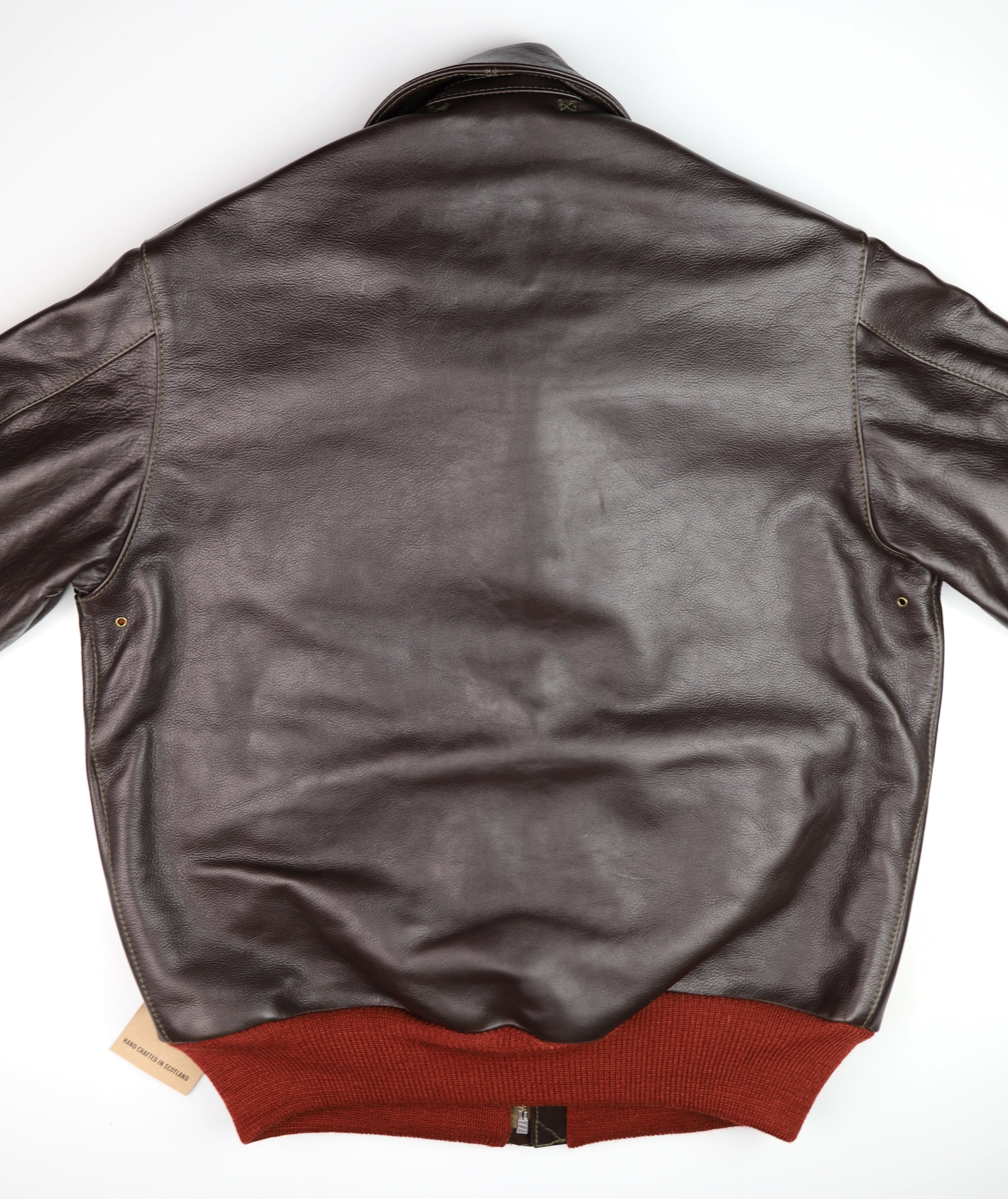 Aero A-2 Military Flight Jacket, size 42, Dark Seal Vicenza Horsehide