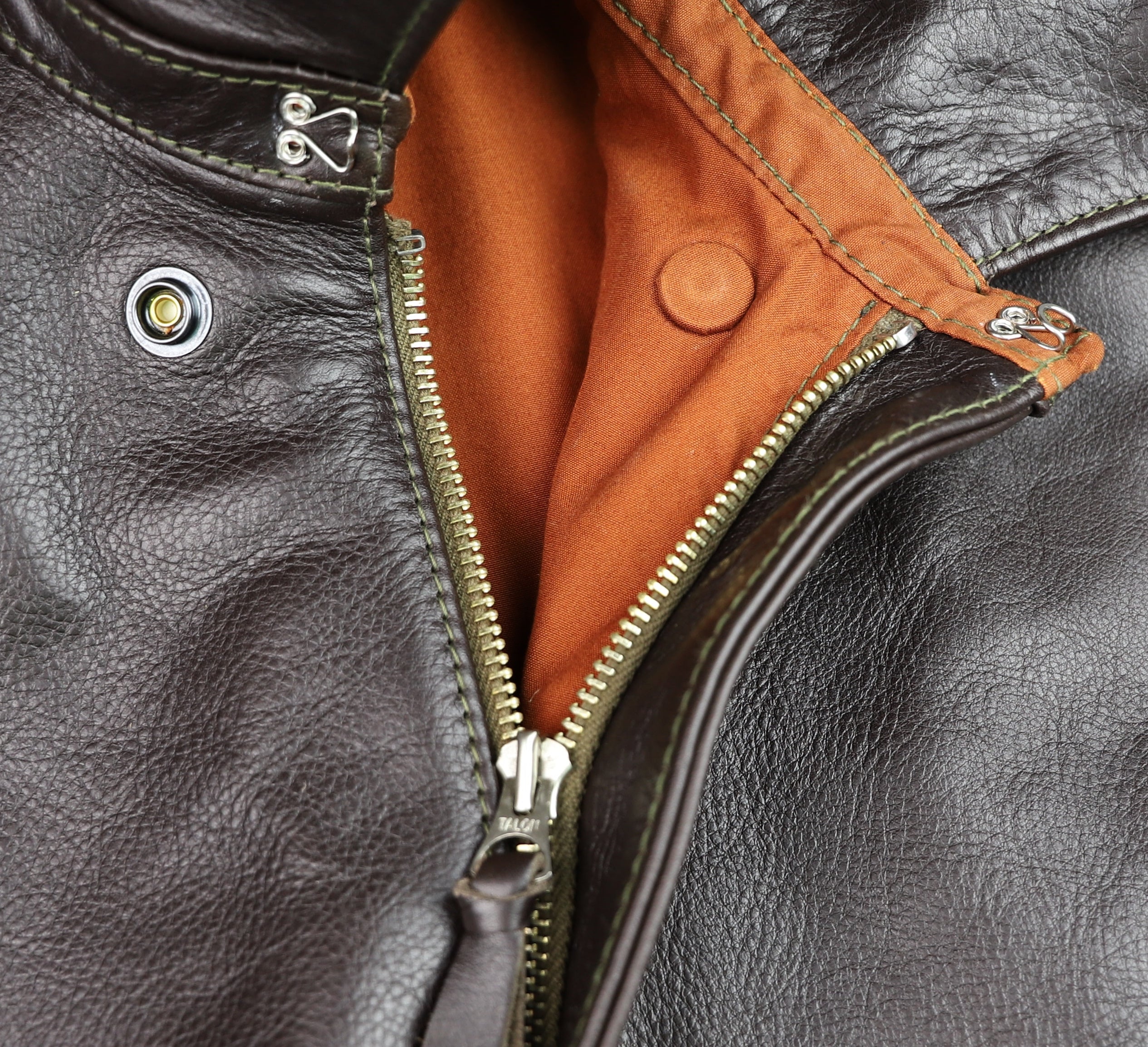 Aero A-2 Military Flight Jacket, size 42, Dark Seal Vicenza Horsehide