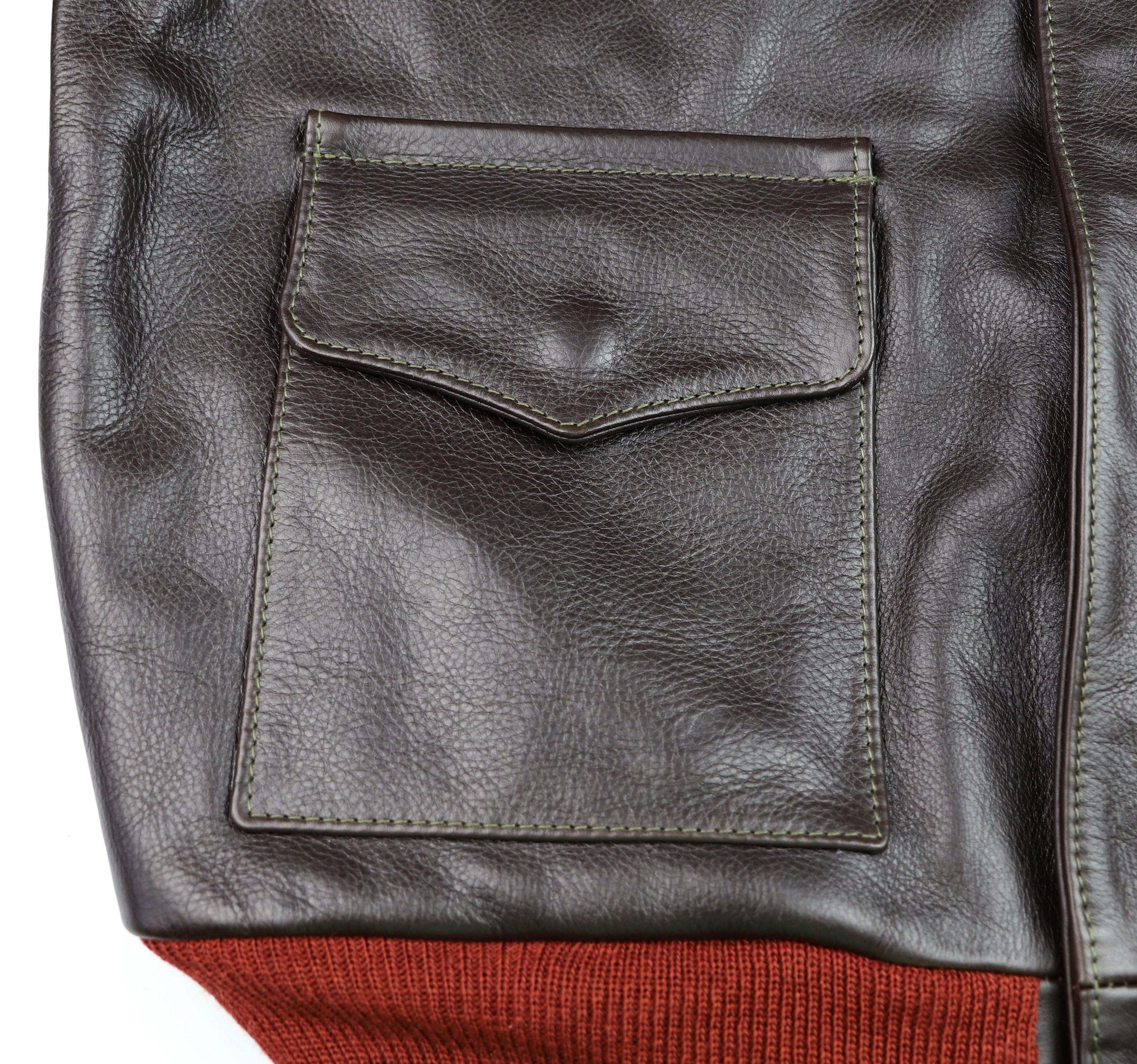 Aero A-2 Military Flight Jacket, size 42, Dark Seal Vicenza Horsehide