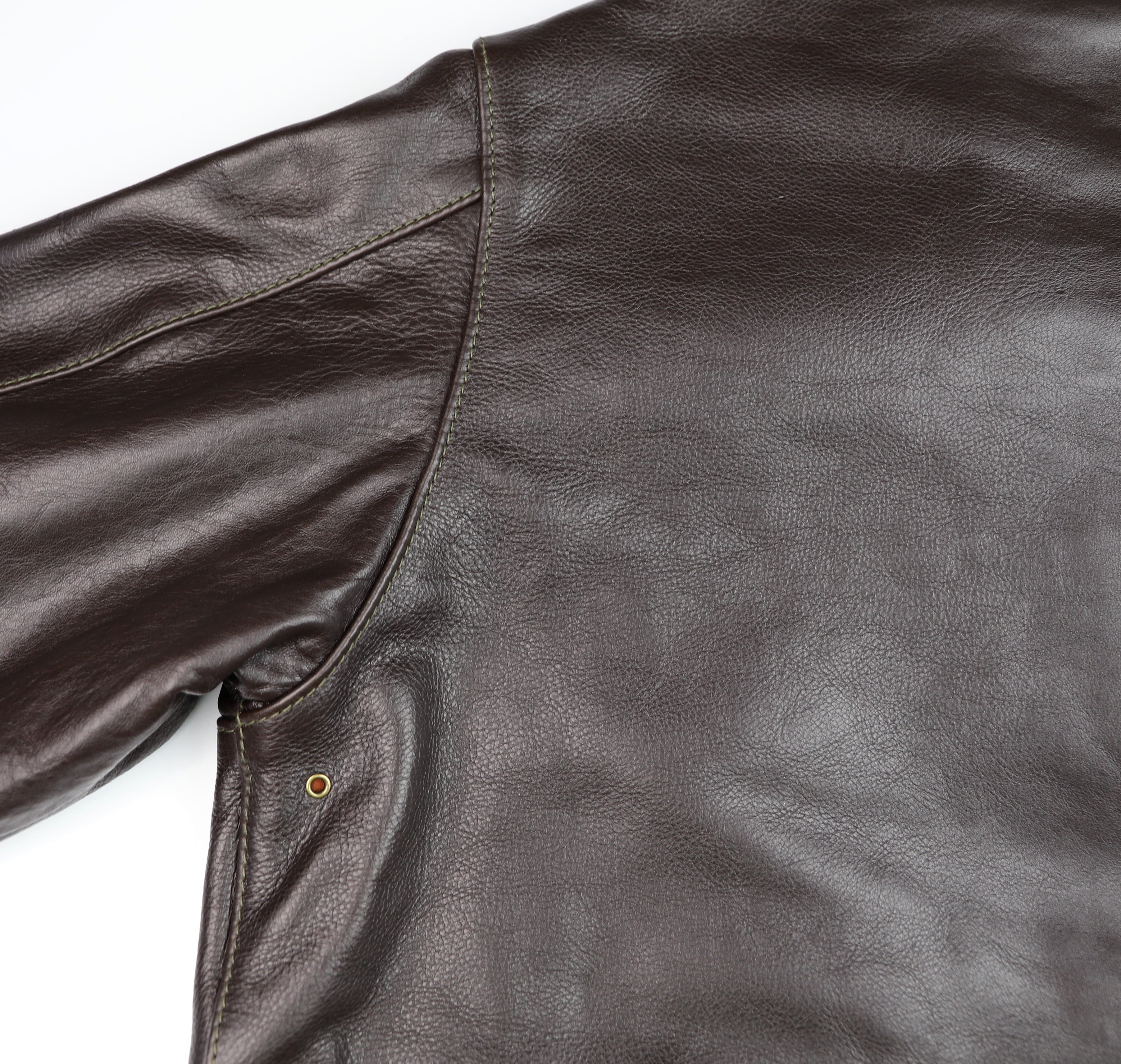 Aero A-2 Military Flight Jacket, size 42, Dark Seal Vicenza Horsehide