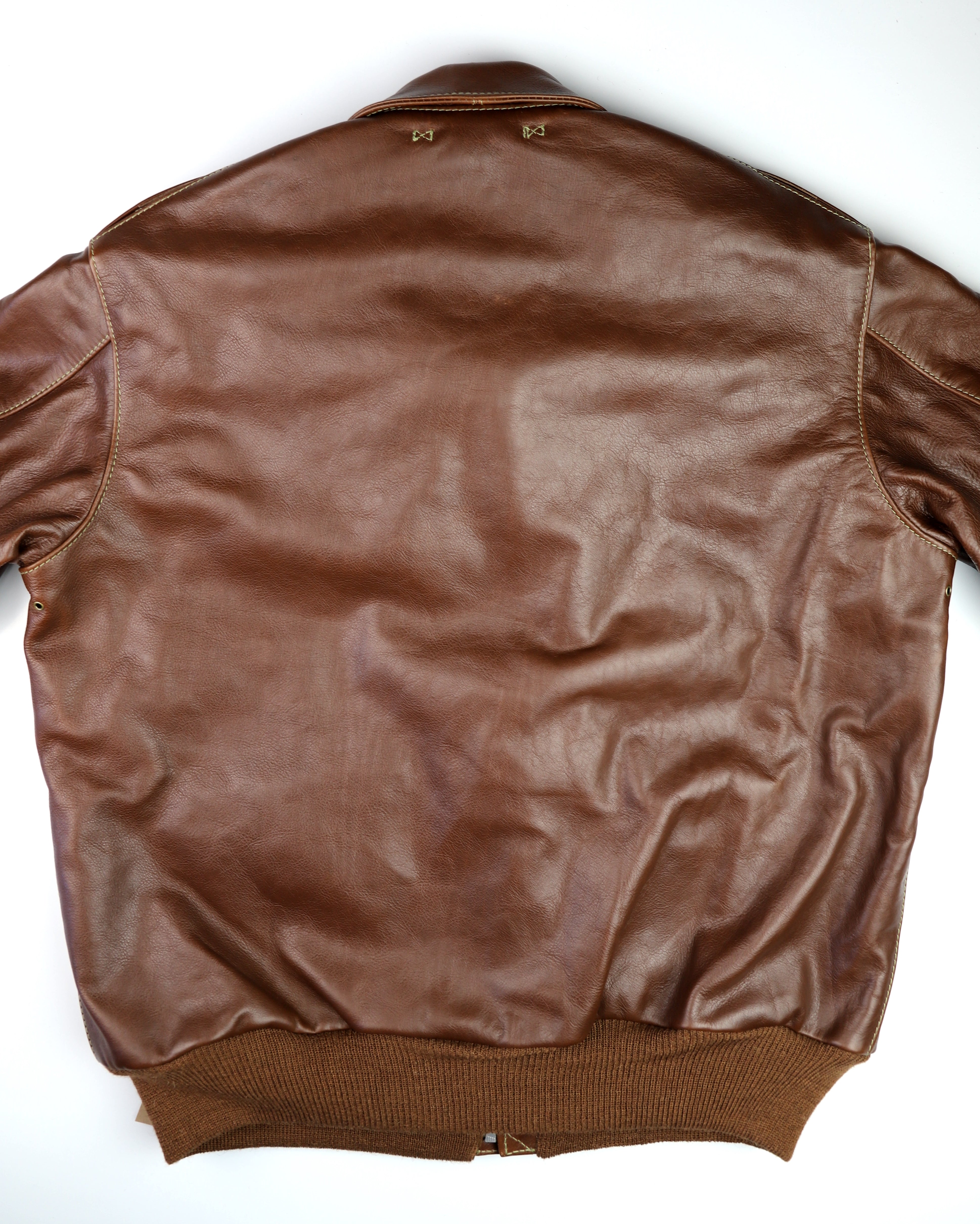 Aero A-2 Military Flight Jacket, size 48, Russet Vicenza Horsehide