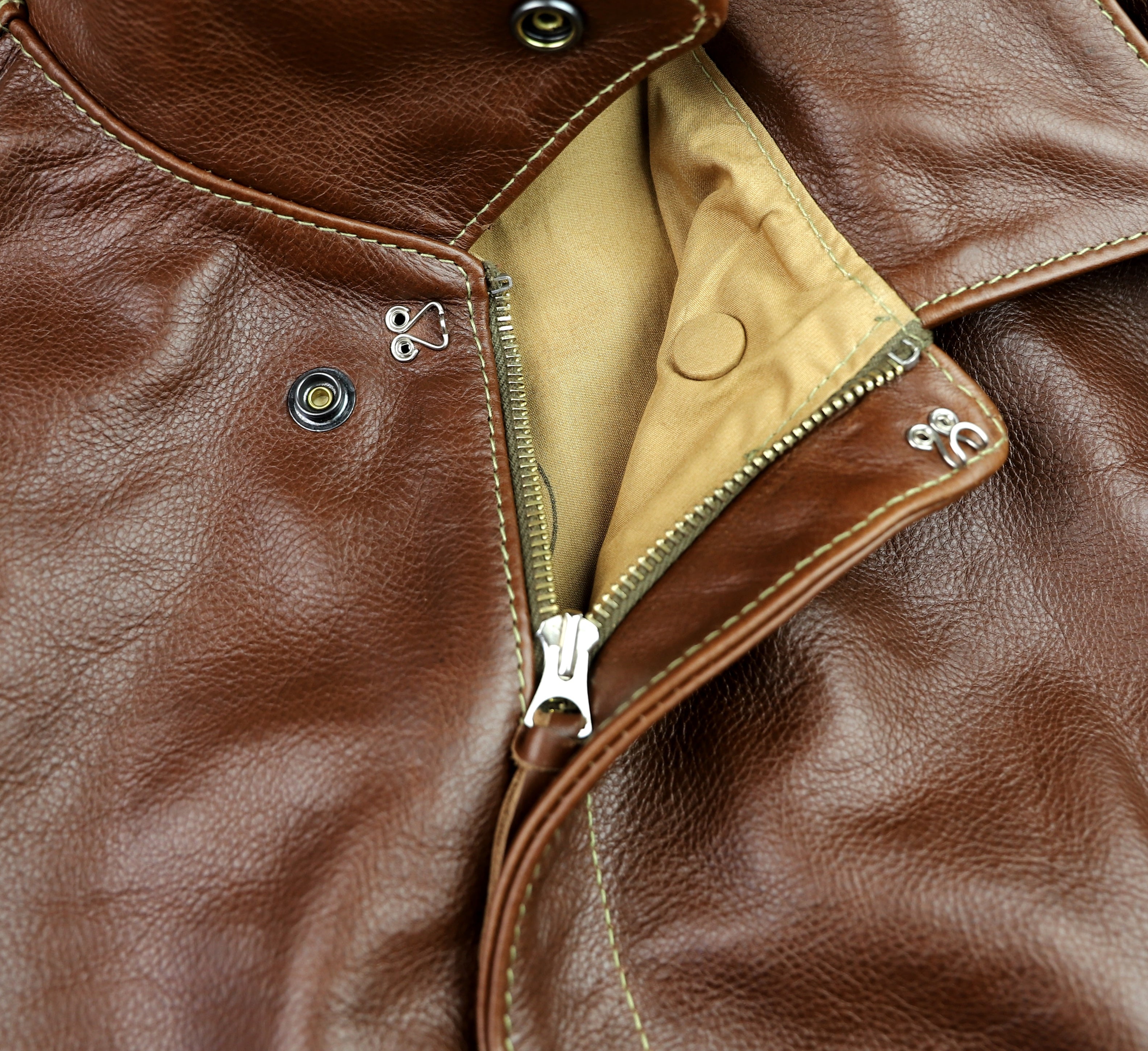 Aero A-2 Military Flight Jacket, size 48, Russet Vicenza Horsehide