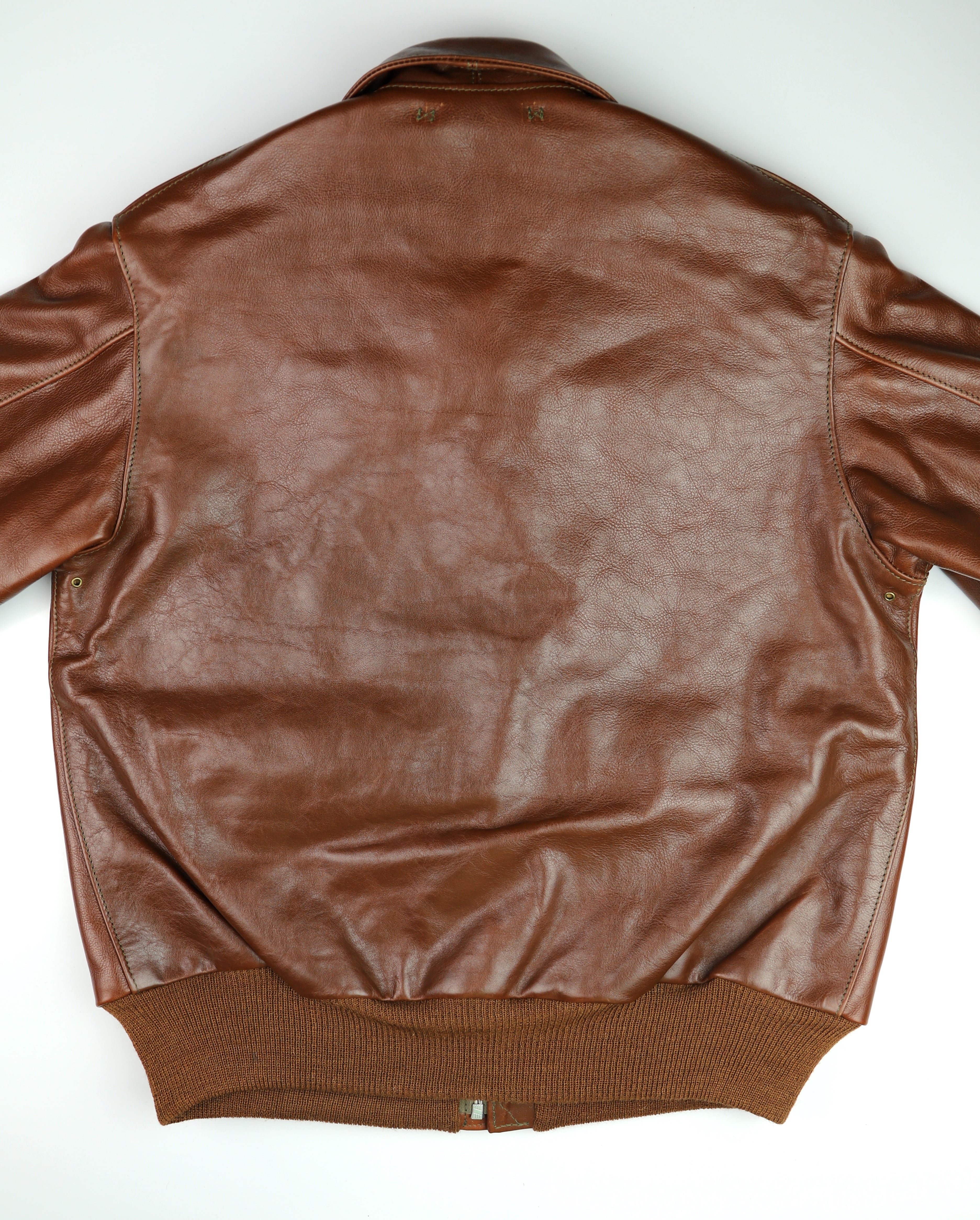 Aero A-2 Military Flight Jacket, size 44, Russet Vicenza Horsehide