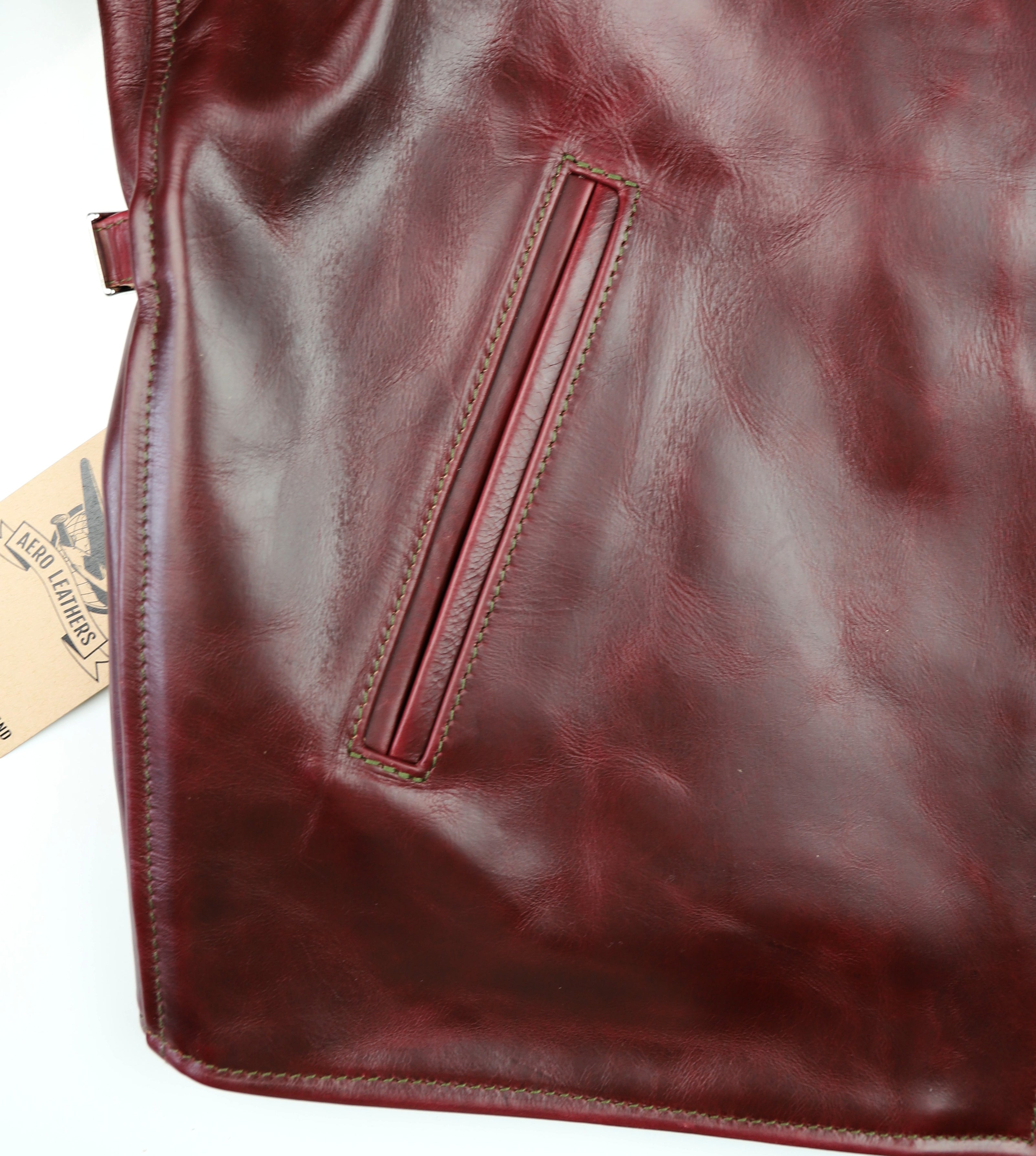 Aero 1930s Half Belt, size 44, Cordovan CXL Steerhide