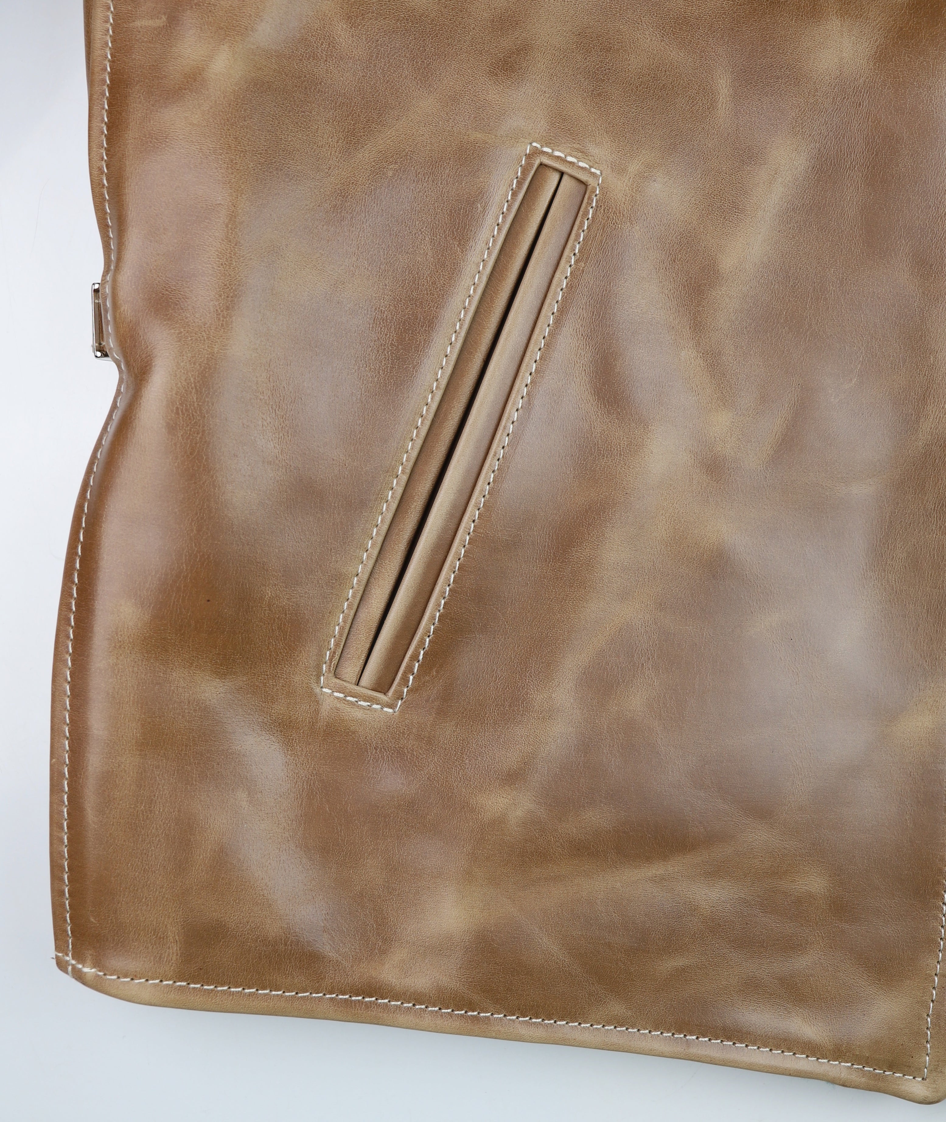 Aero 1930s Half Belt. size 46, Natural CXL Horsehide