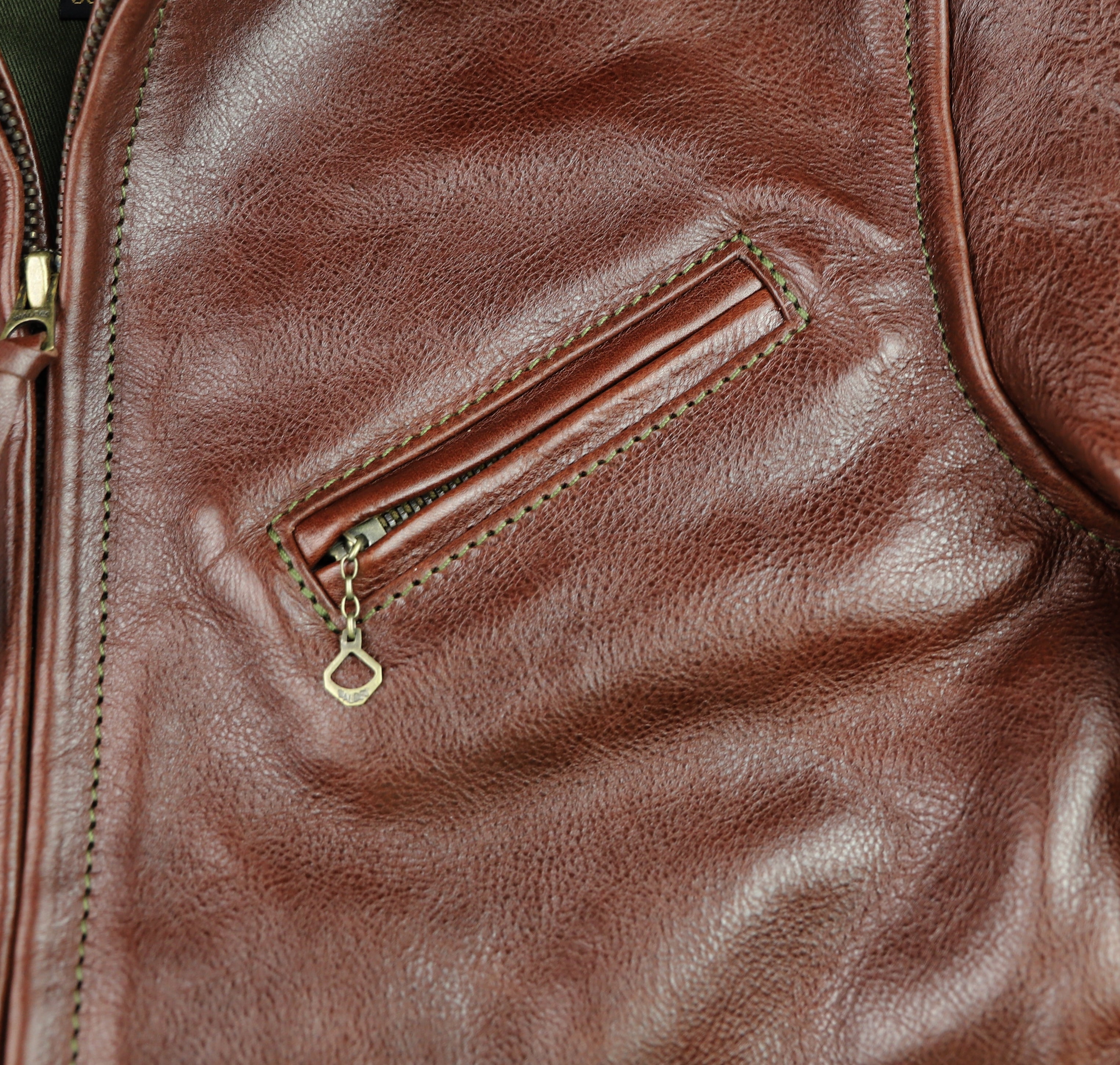 Aero 1930s Half Belt, size 36, Tobacco Badalassi Cowhide