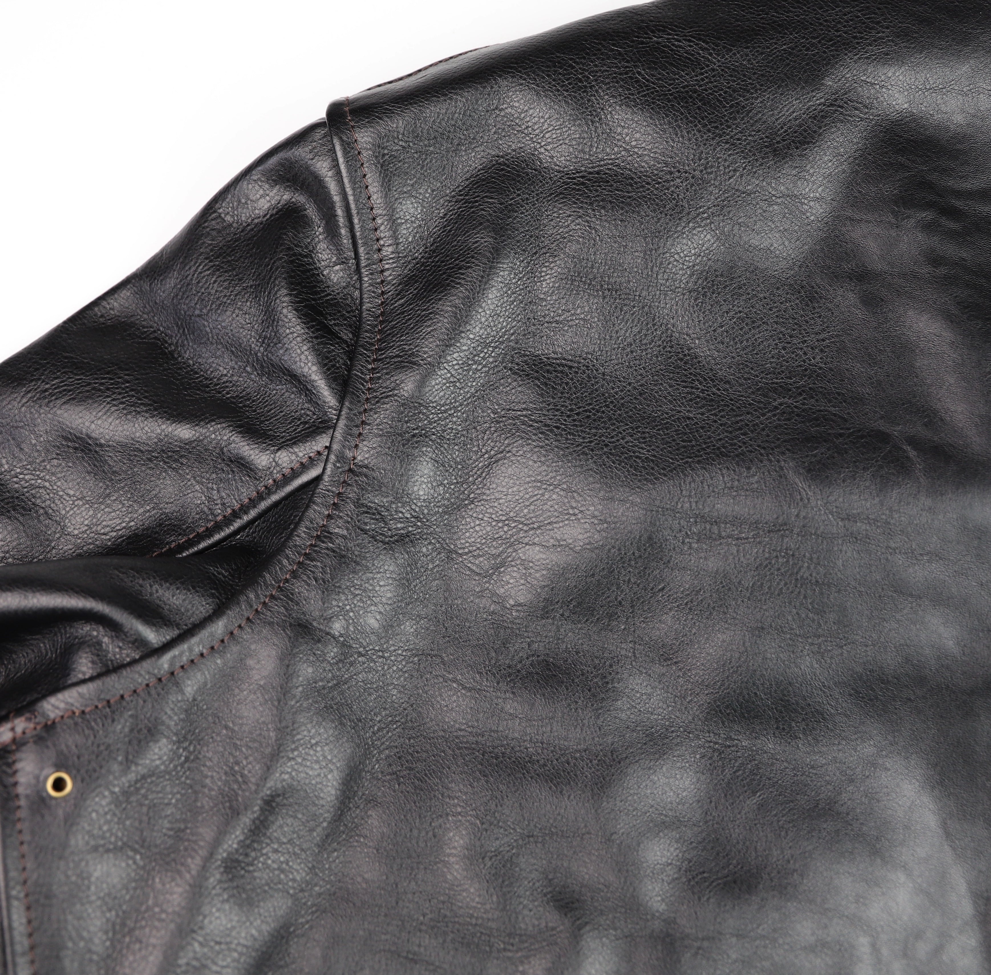 Aero 1950s Flight Jacket, size 46, Blackened Brown Vicenza Horsehide