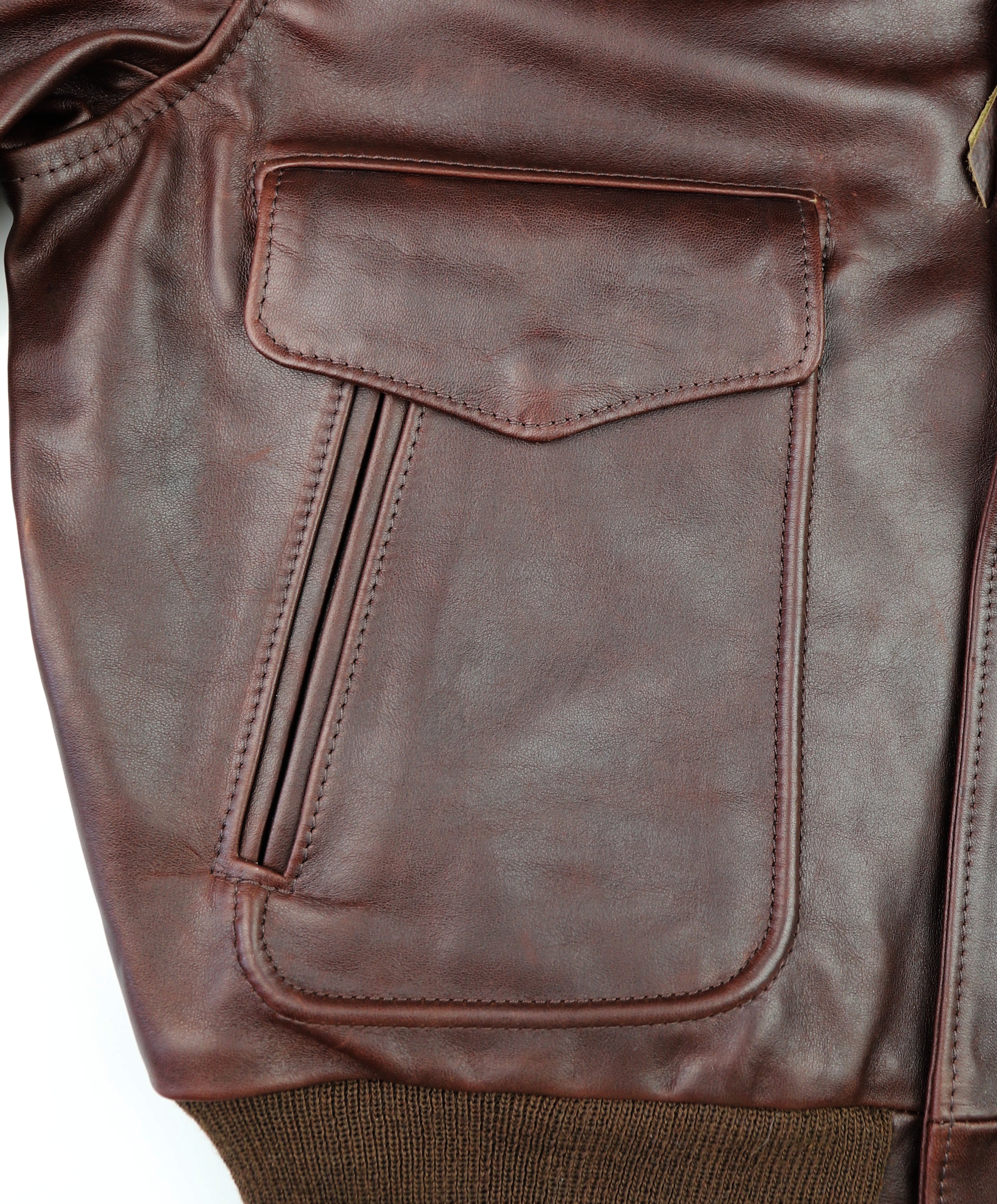 Aero 1950s Flight Jacket, size 42, Brown Pinnacle Horsehide