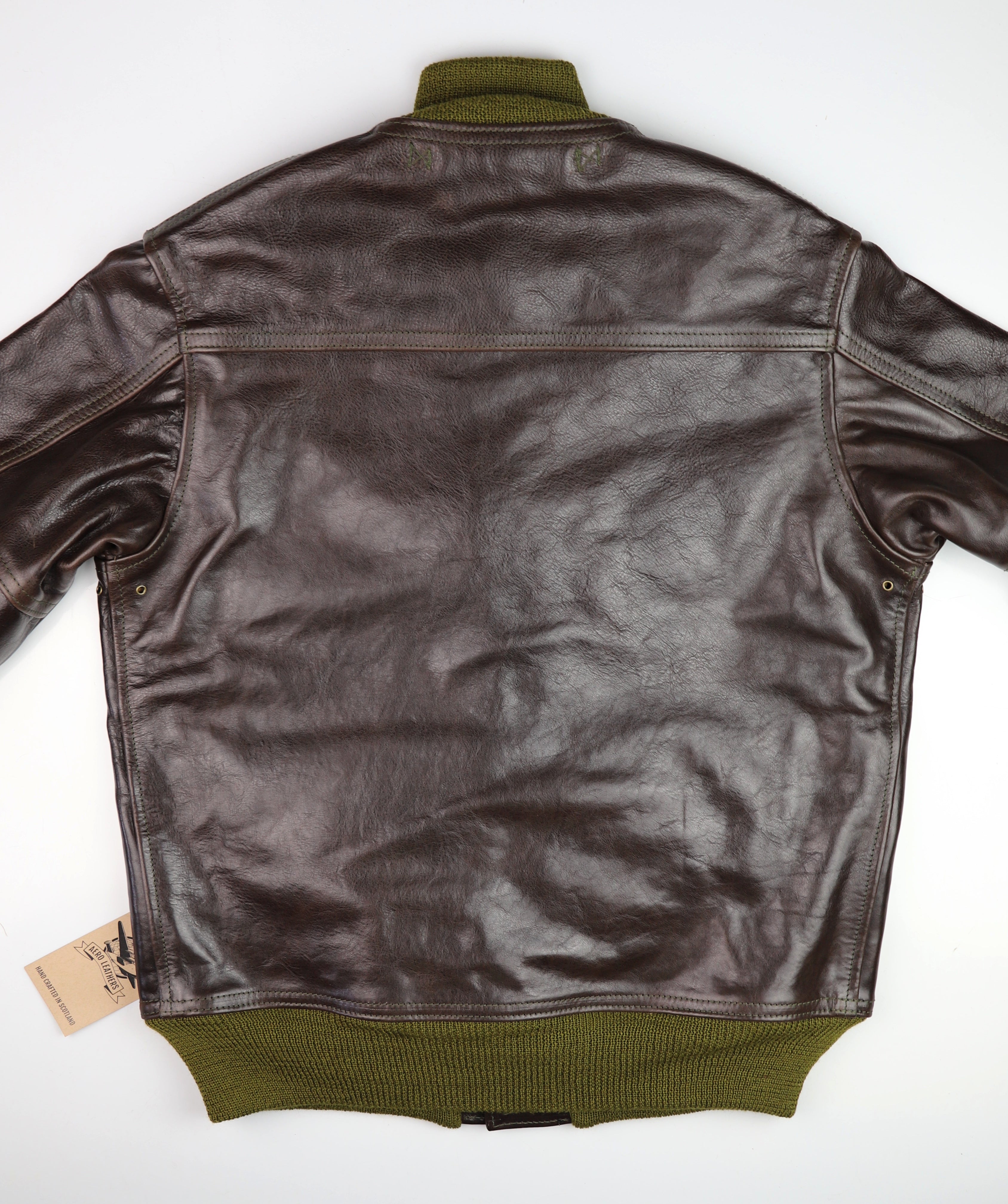 Aero A-1 Military Flight Jacket, size 40, Chestnut Badalassi