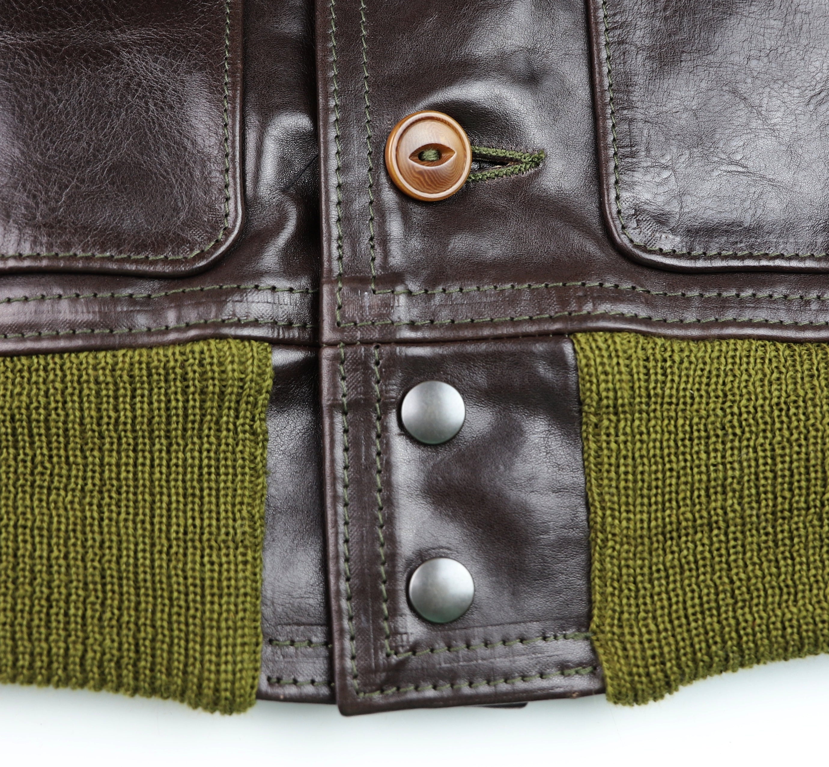 Aero A-1 Military Flight Jacket, size 40, Chestnut Badalassi