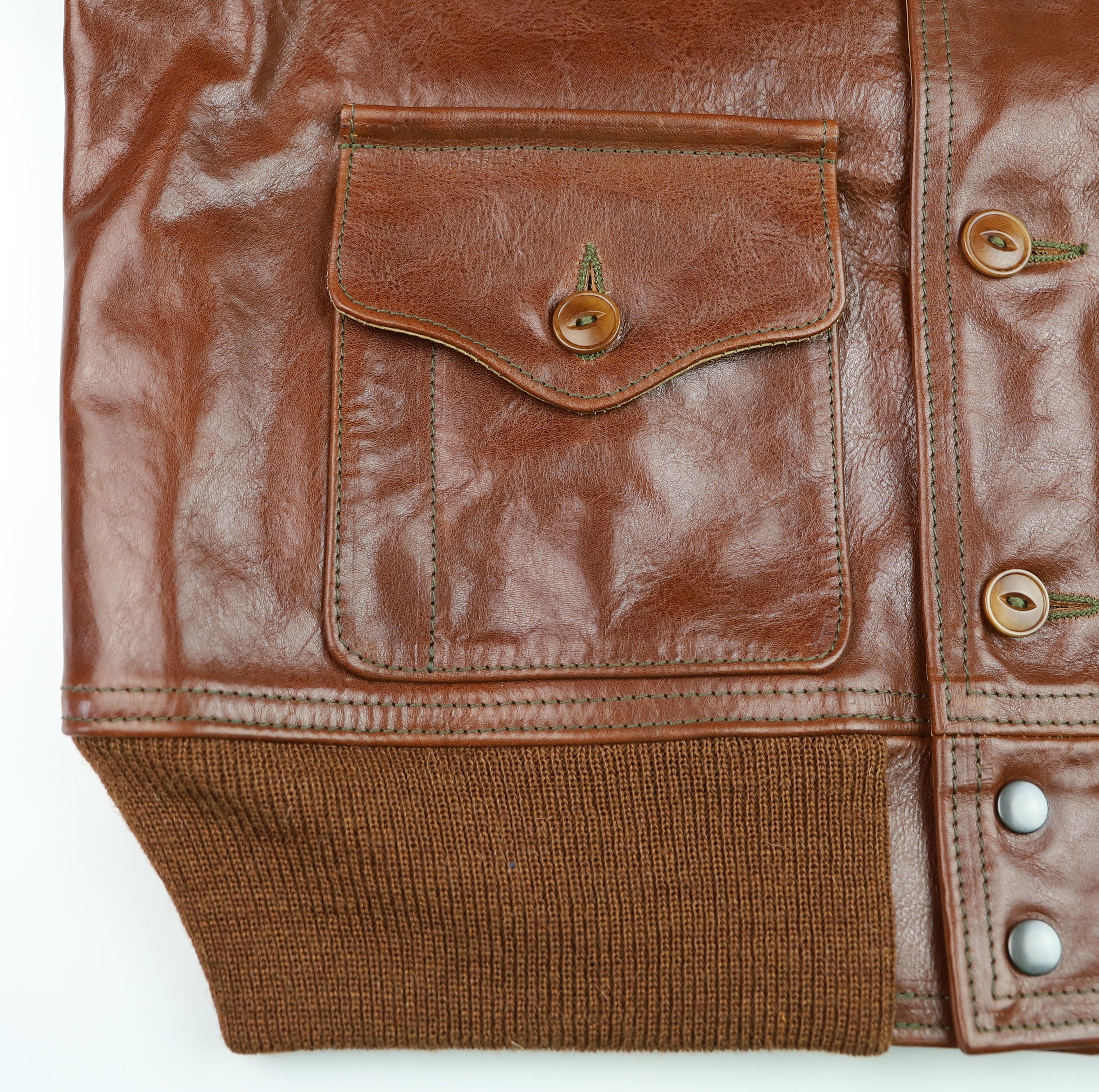 Aero A-1 Military Flight Jacket, size 44, Russet Badalassi