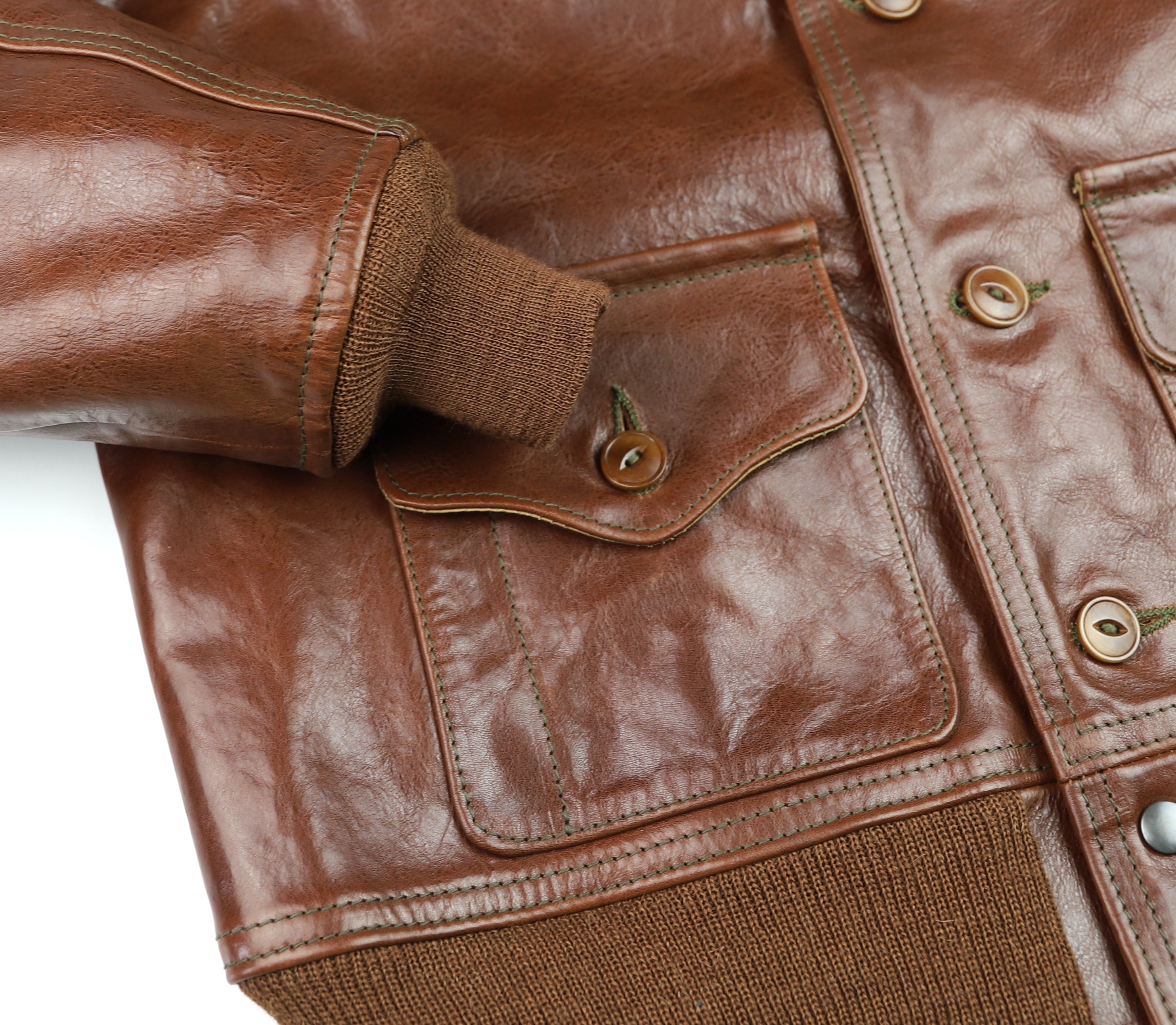 Aero A-1 Military Flight Jacket, size 44, Russet Badalassi