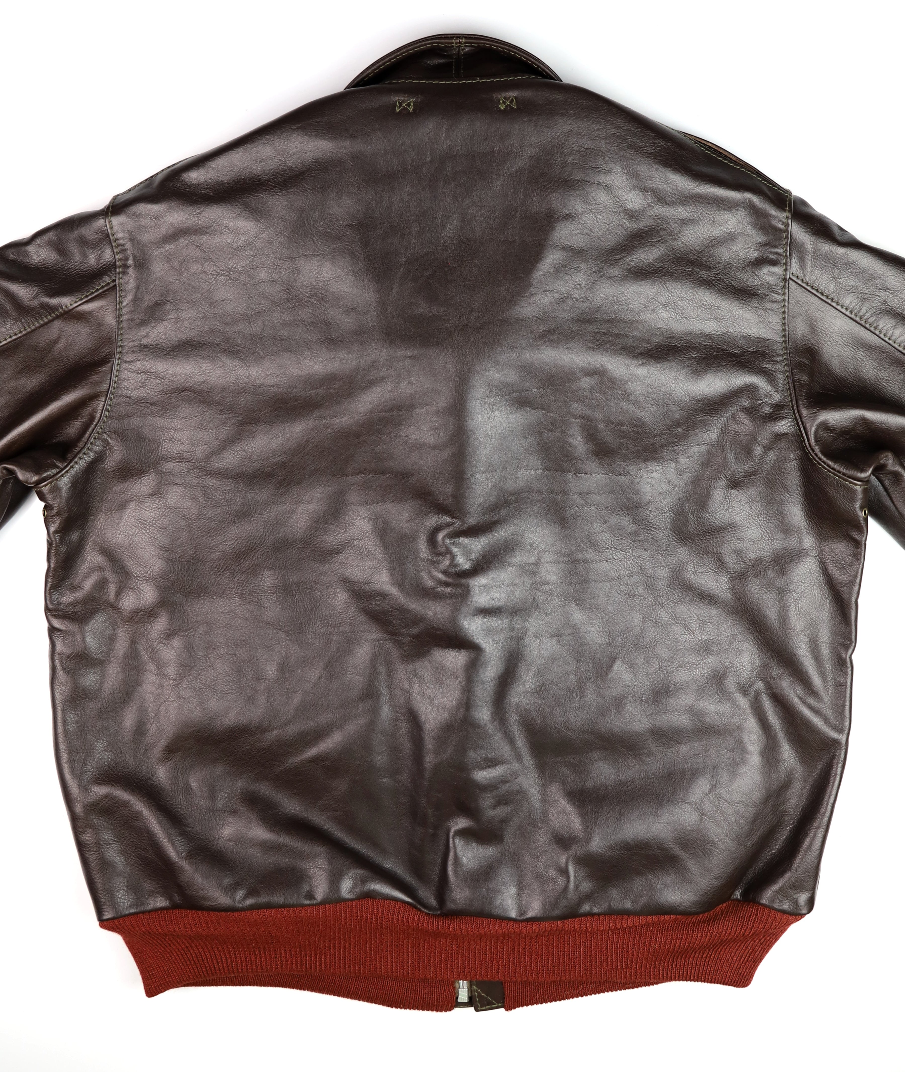 Aero A-2 Military Flight Jacket, size 48, Dark Seal Vicenza Horsehide