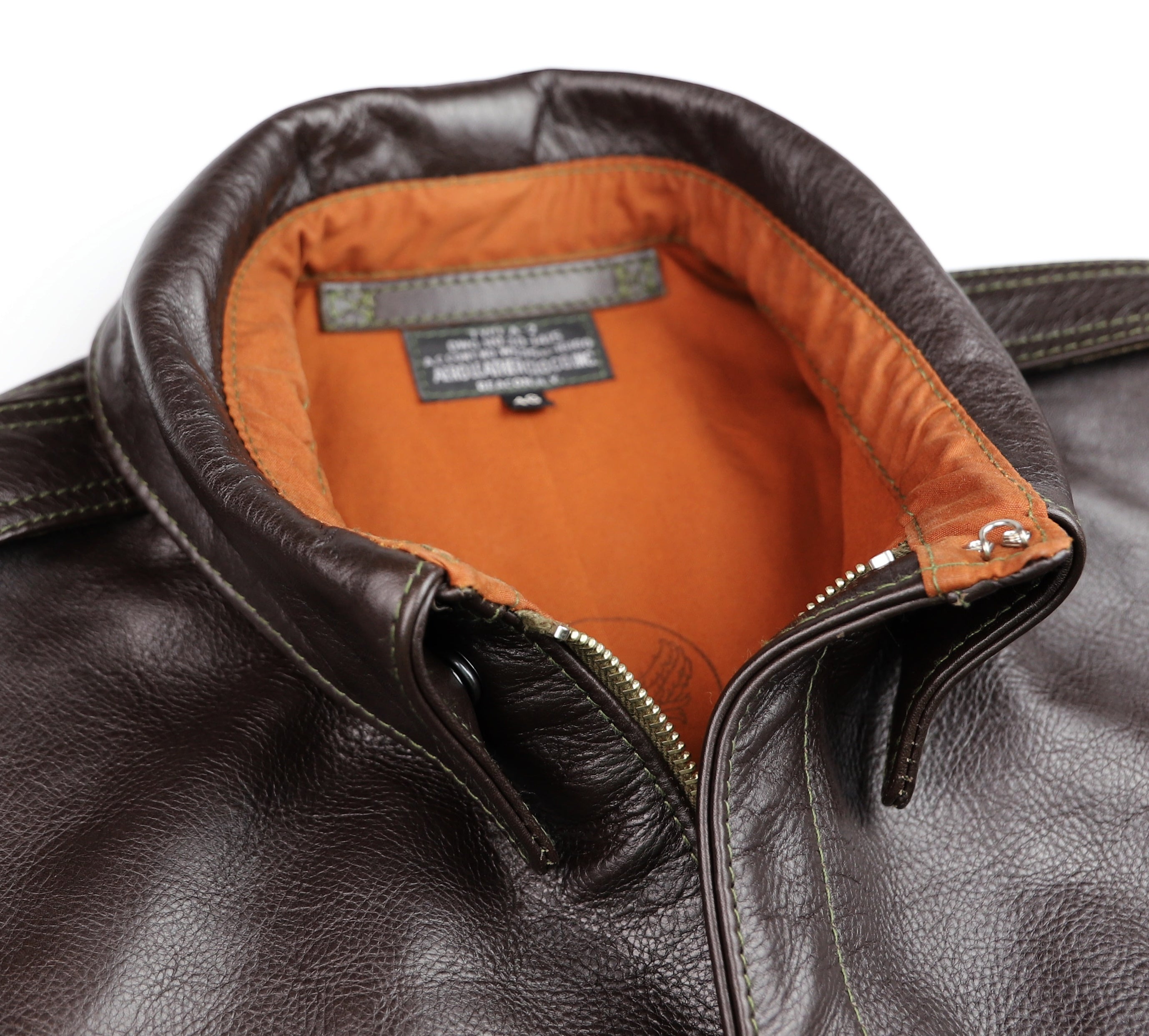 Aero A-2 Military Flight Jacket, size 46, Dark Seal Vicenza Horsehide