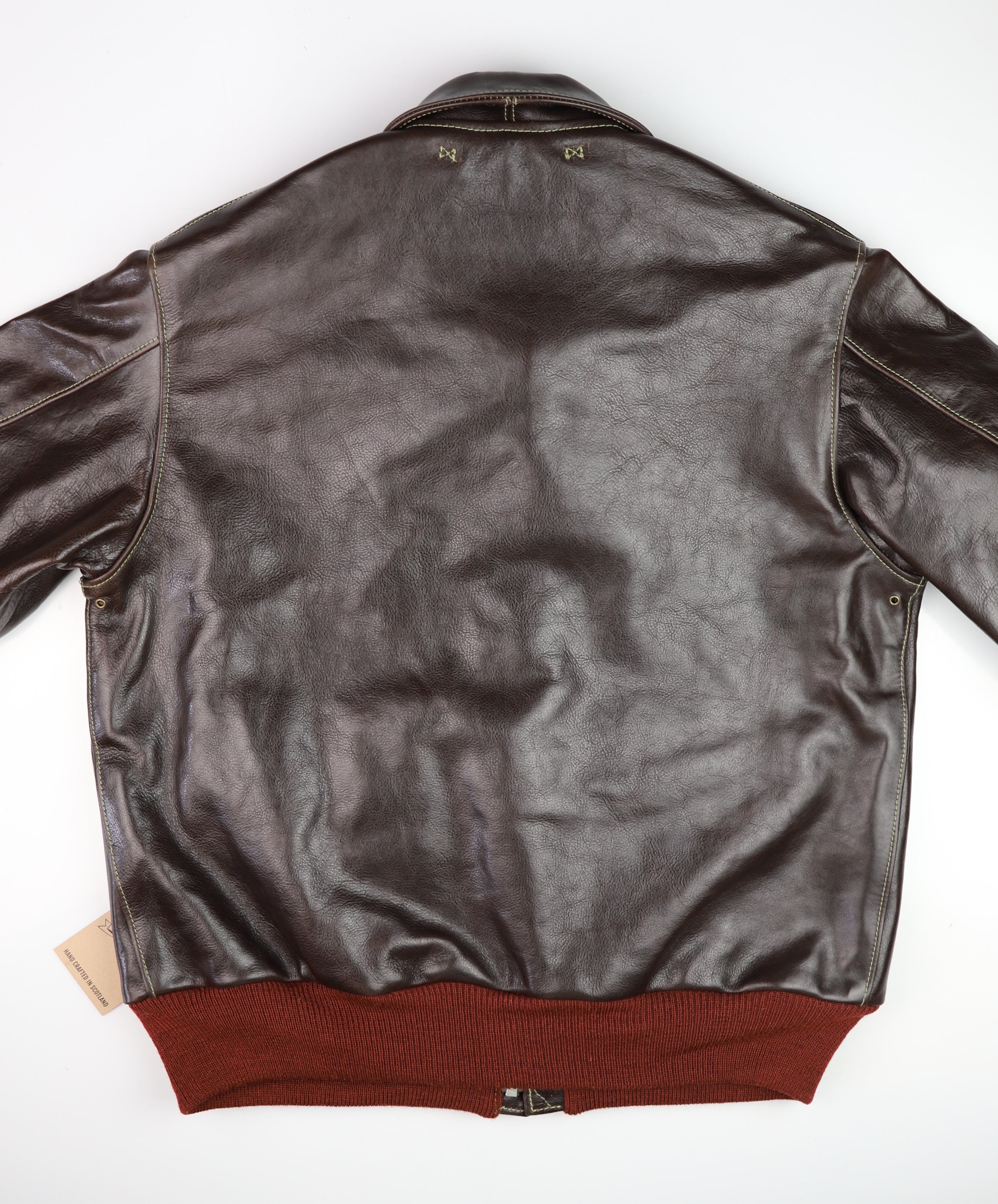 Aero A-2 Military Flight Jacket, size 44, Chestnut Badalassi