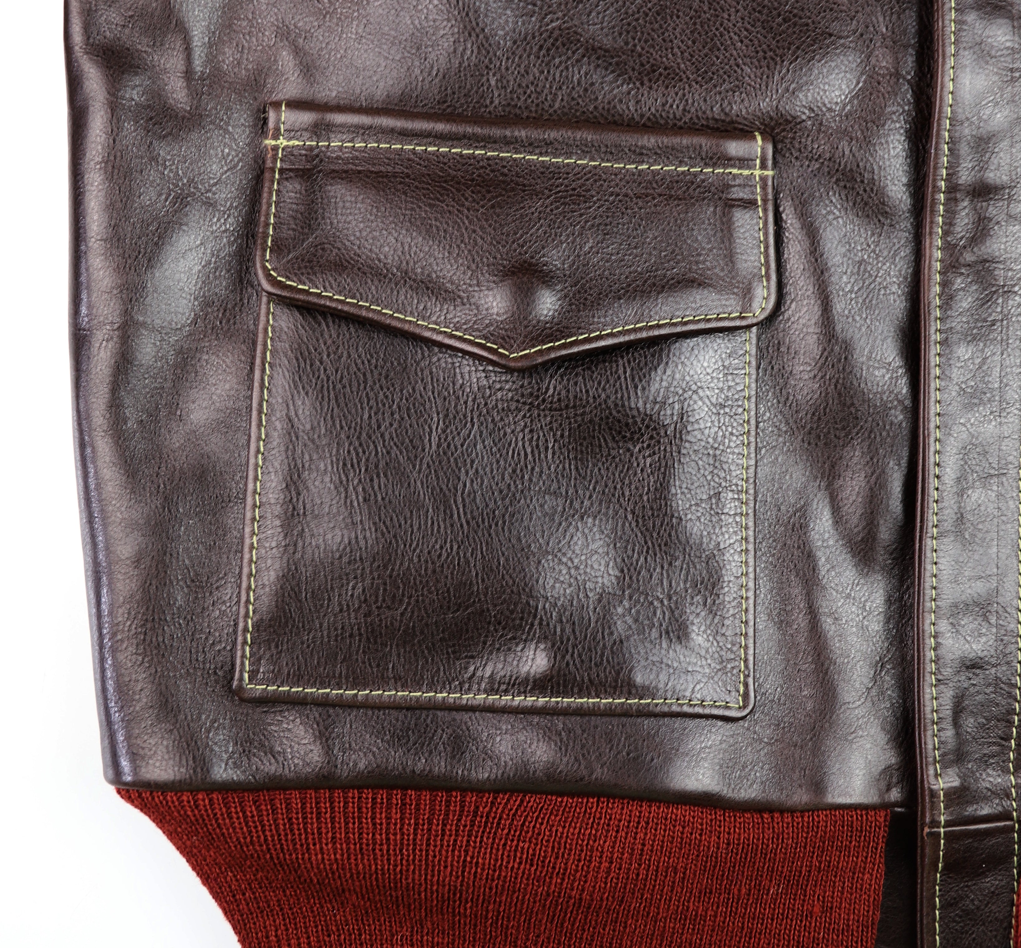 Aero A-2 Military Flight Jacket, size 44, Chestnut Badalassi