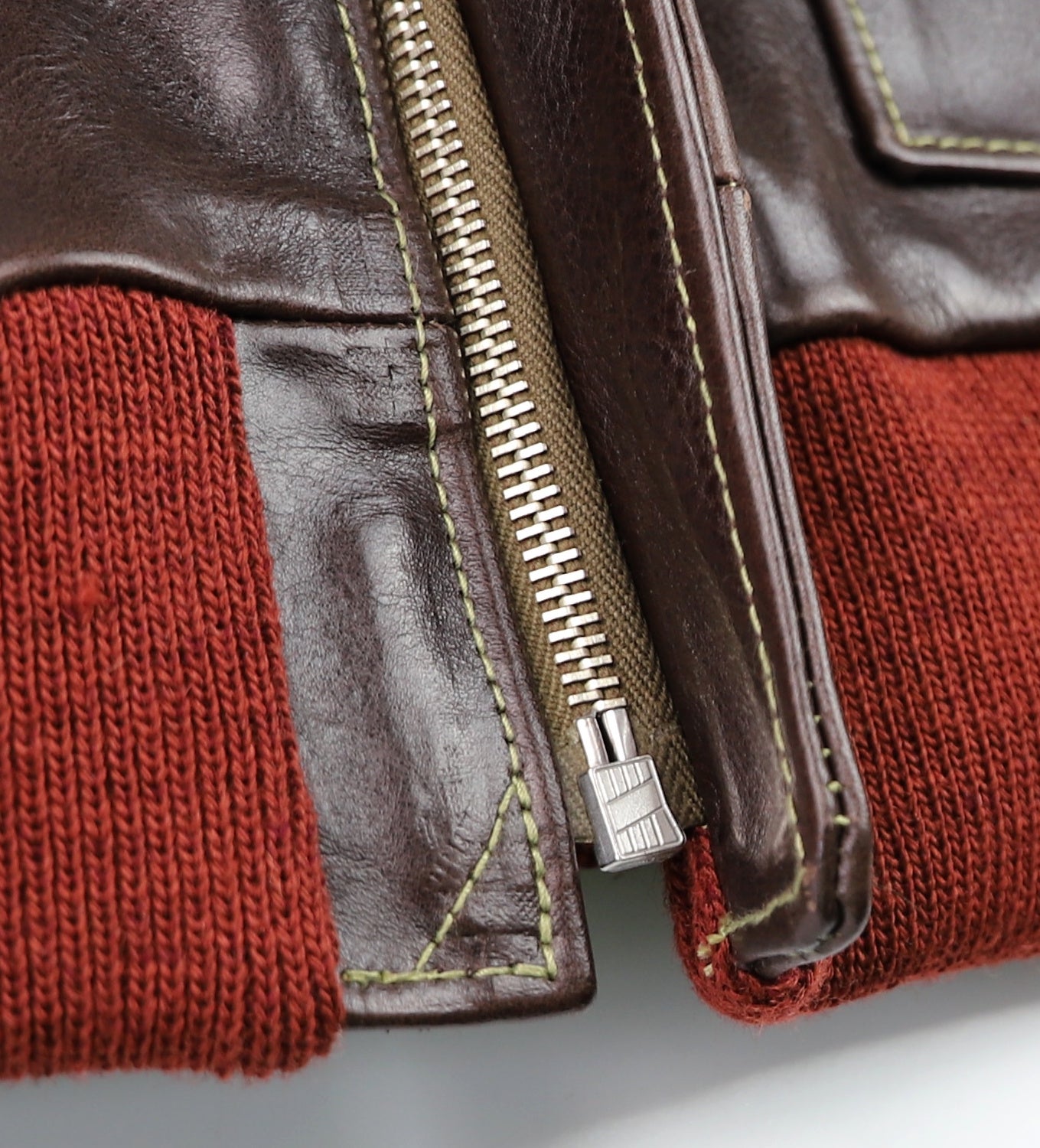 Aero A-2 Military Flight Jacket, size 44, Chestnut Badalassi