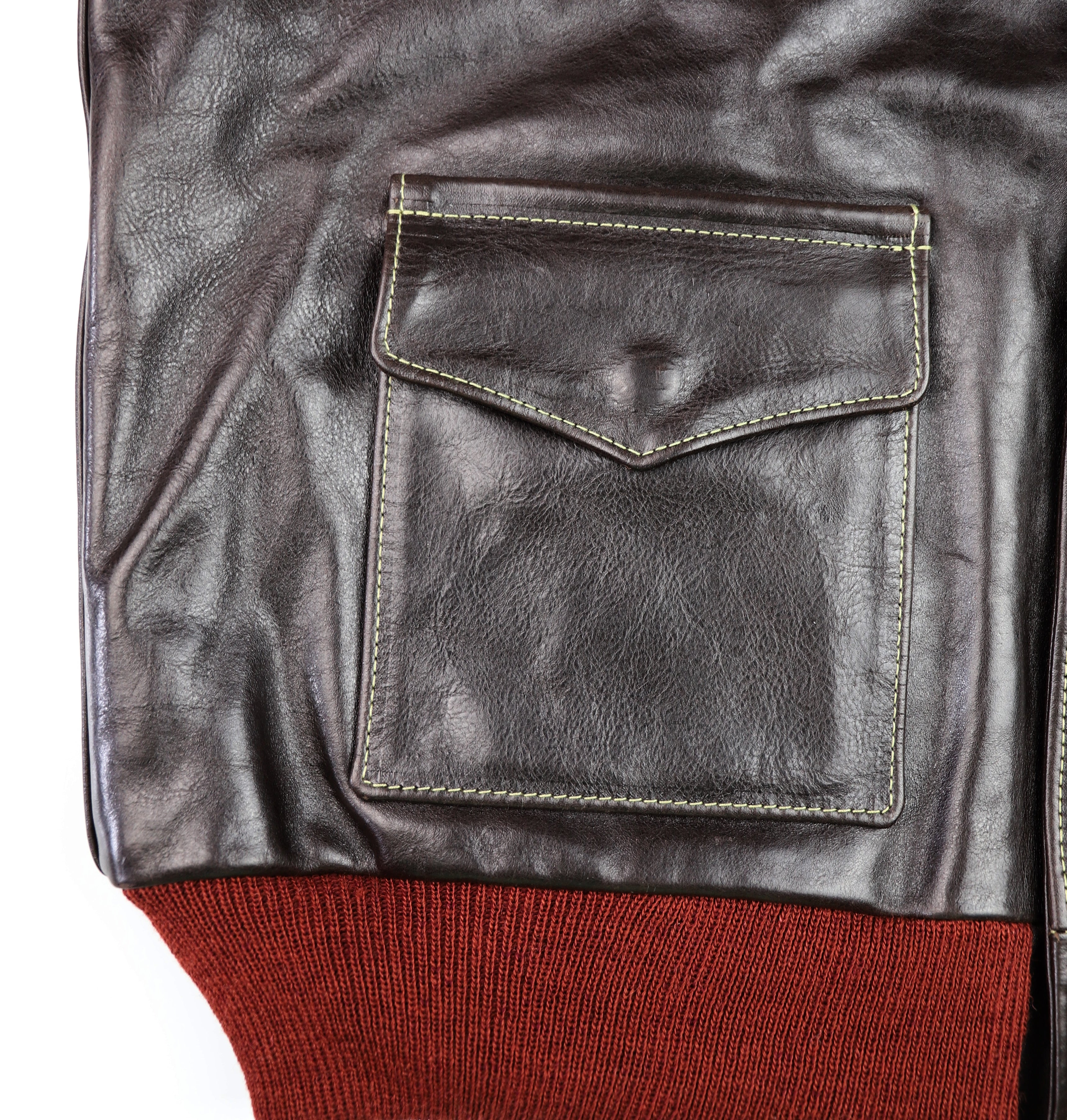Aero A-2 Military Flight Jacket, size 48, Chestnut Badalassi