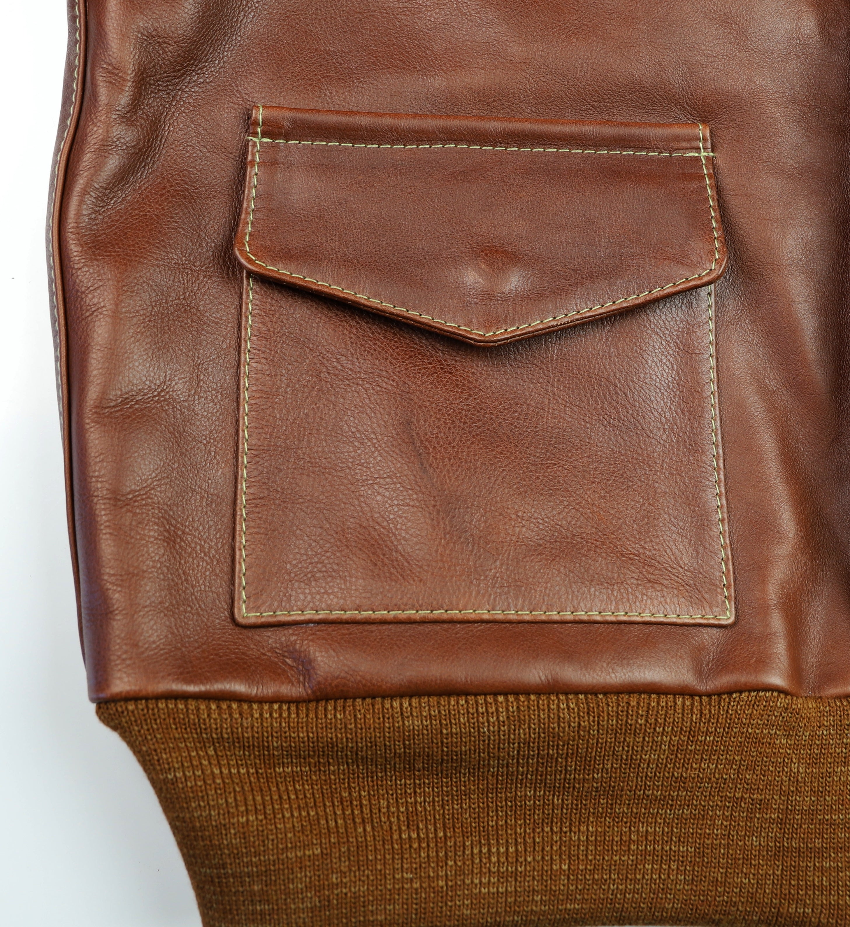 A-2 Military Flight Jacket, size 46, Russet Vicenza Horsehide