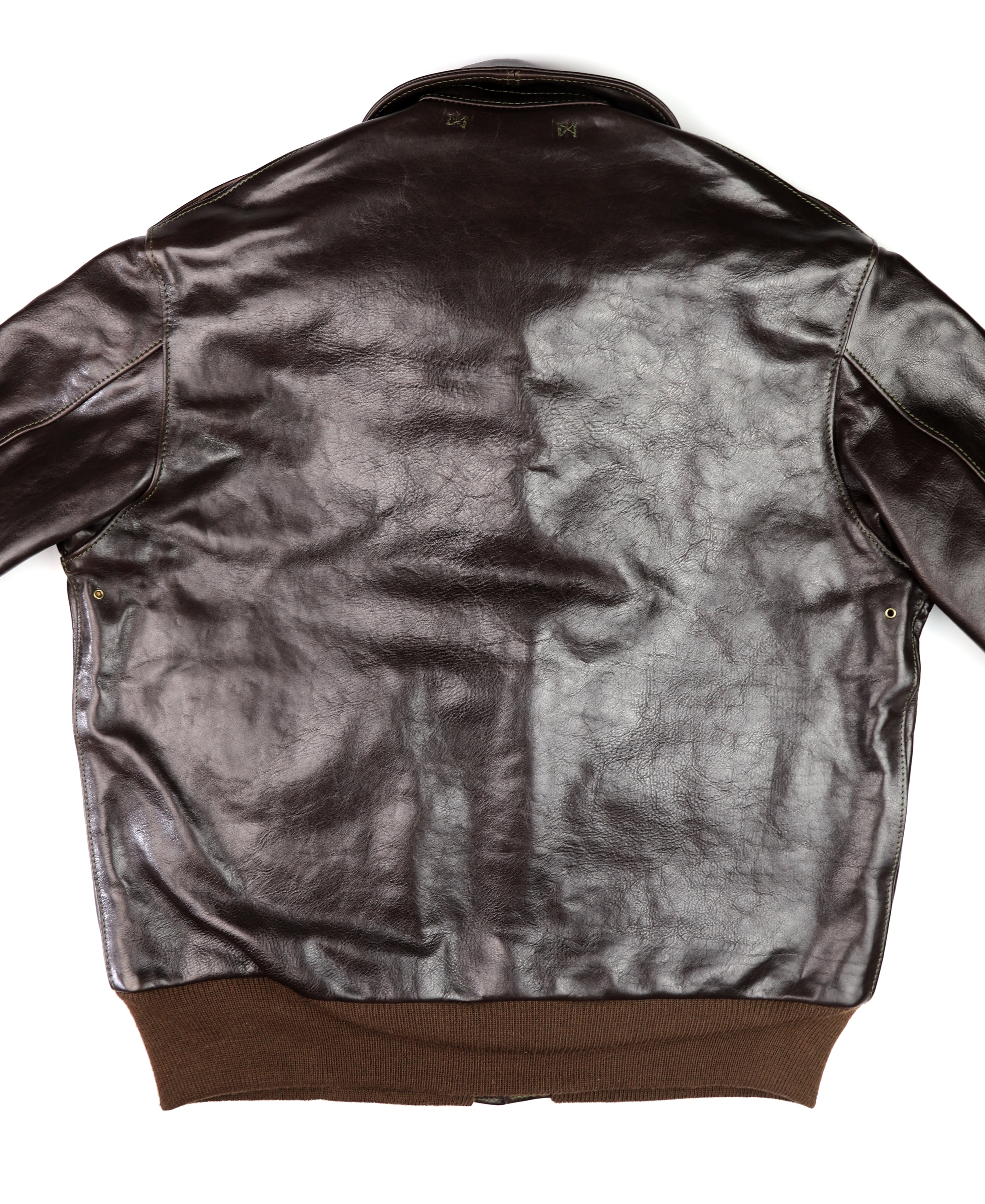 Aero A-2 Military Flight Jacket, size 44, Chestnut Badalassi Cowhide