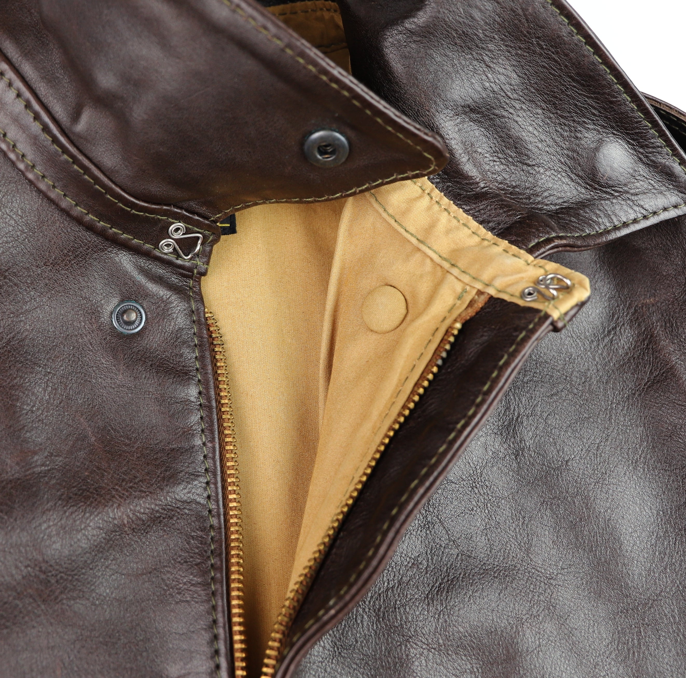 Aero A-2 Military Flight Jacket, size 46, Dark Seal Vicenza, Gently Worn