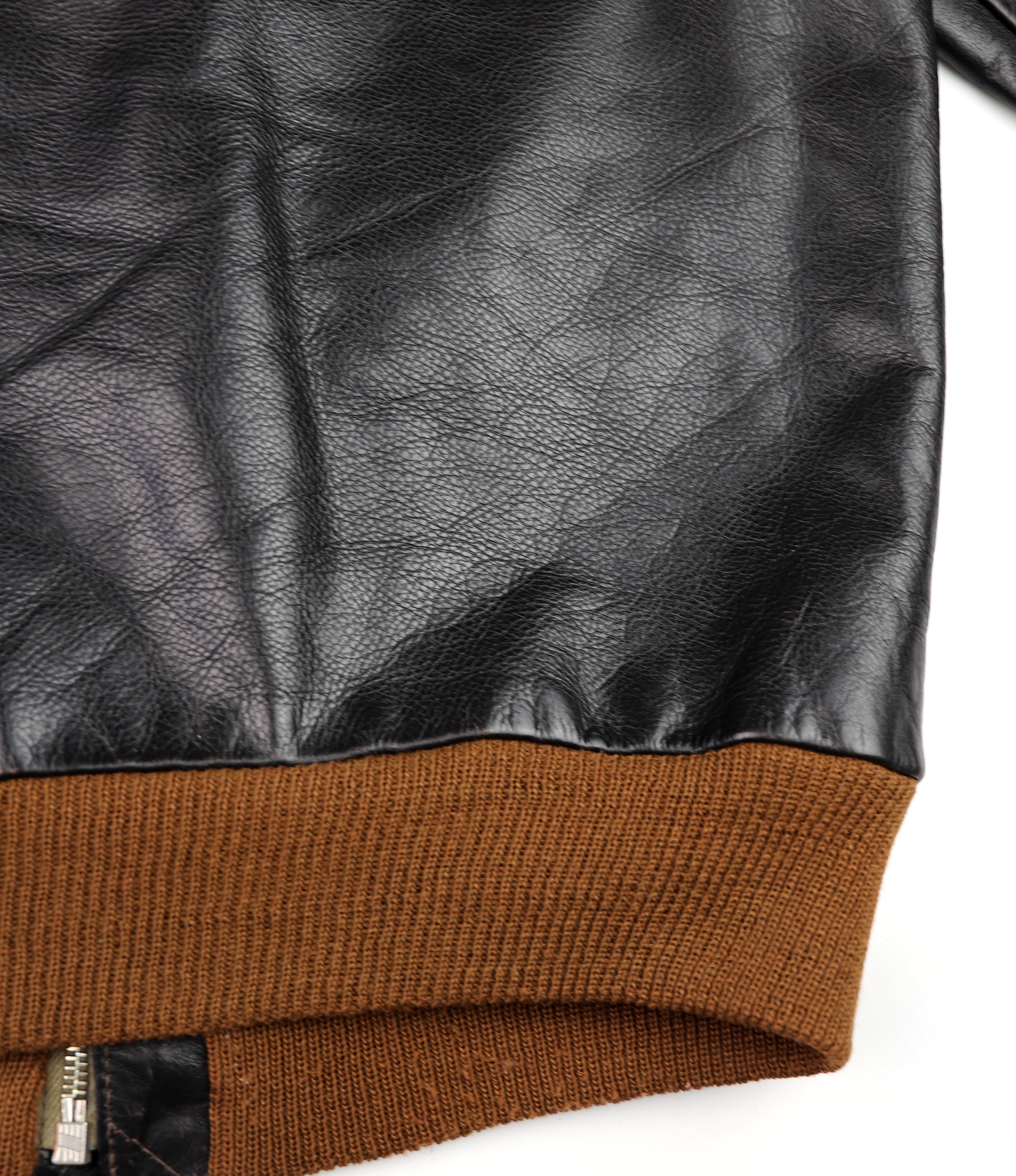 Aero A-2 Military Flight Jacket, size 40, Blackened Brown, Gently Worn