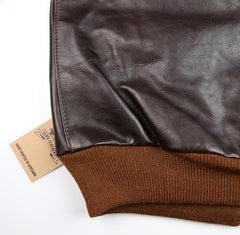 Aero A-2 Military Flight Jacket, size 44, Dark Seal Vicenza Horsehide