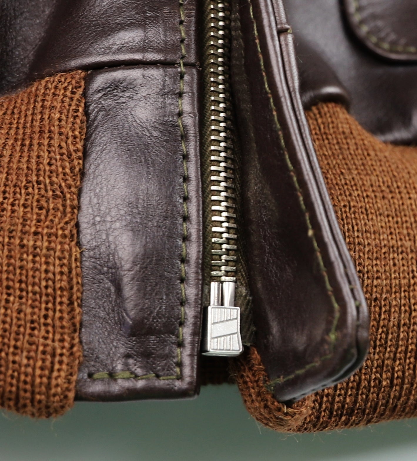 Aero A-2 Military Flight Jacket, size 44, Dark Seal Vicenza Horsehide