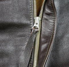 Aero A-2 Military Flight Jacket, size 44, Dark Seal Vicenza Horsehide