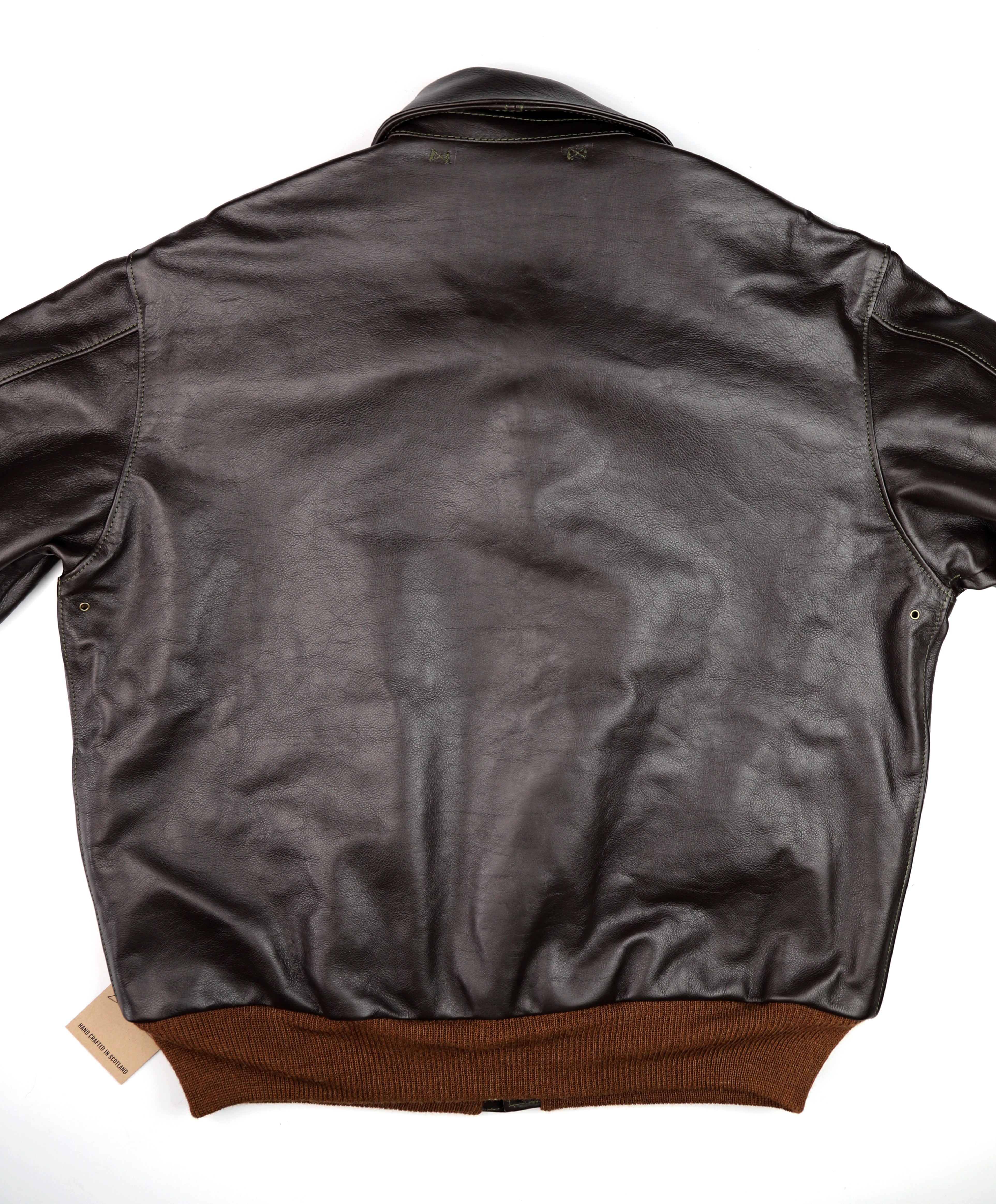 Aero A-2 Military Flight Jacket, size 50, Dark Seal Vicenza Horsehide