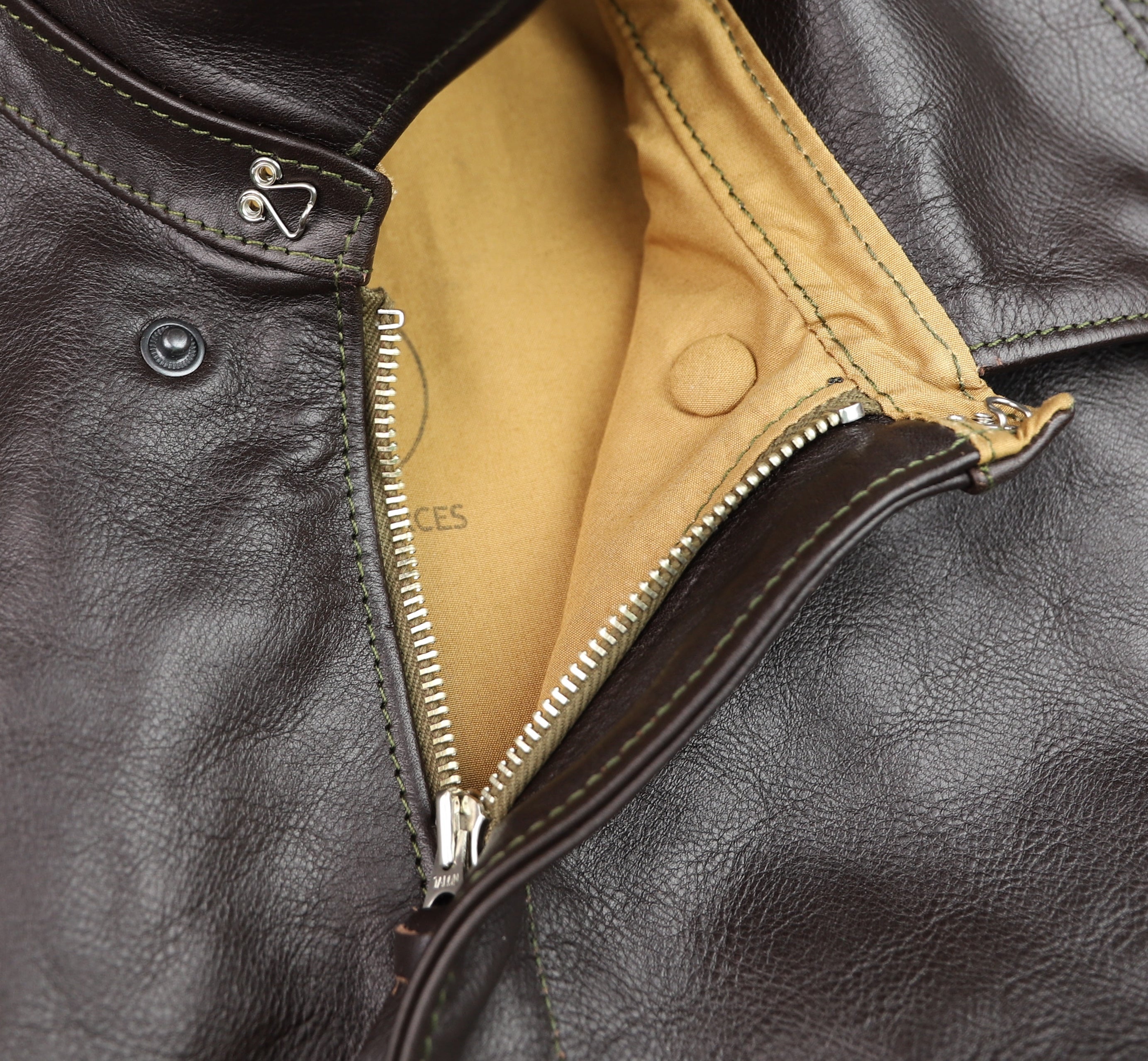 Aero A-2 Military Flight Jacket, size 50, Dark Seal Vicenza Horsehide