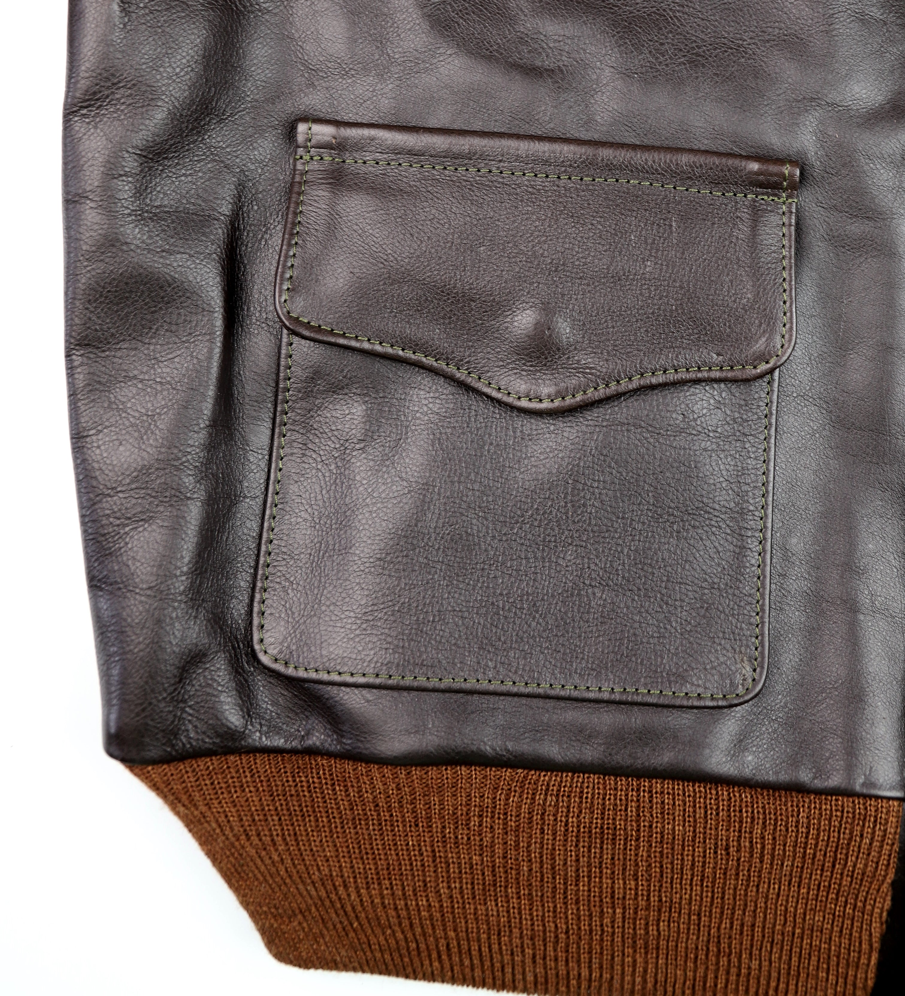 Aero A-2 Military Flight Jacket, size 50, Dark Seal Vicenza Horsehide