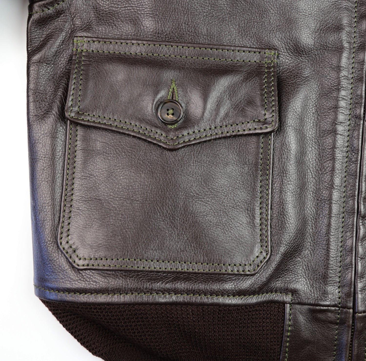 Aero AN-J-3 Military Flight Jacket, size 44, Dark Seal Vicenza Horsehide, Almost New