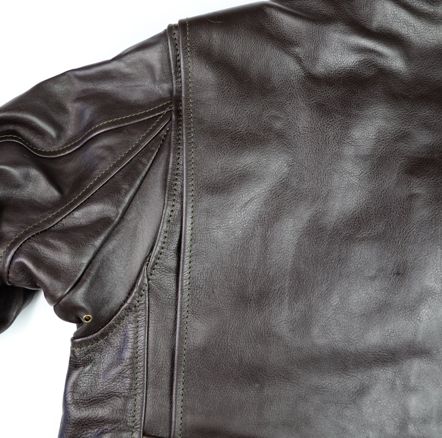 Aero AN-J-3 Military Flight Jacket, size 44, Dark Seal Vicenza Horsehide, Almost New