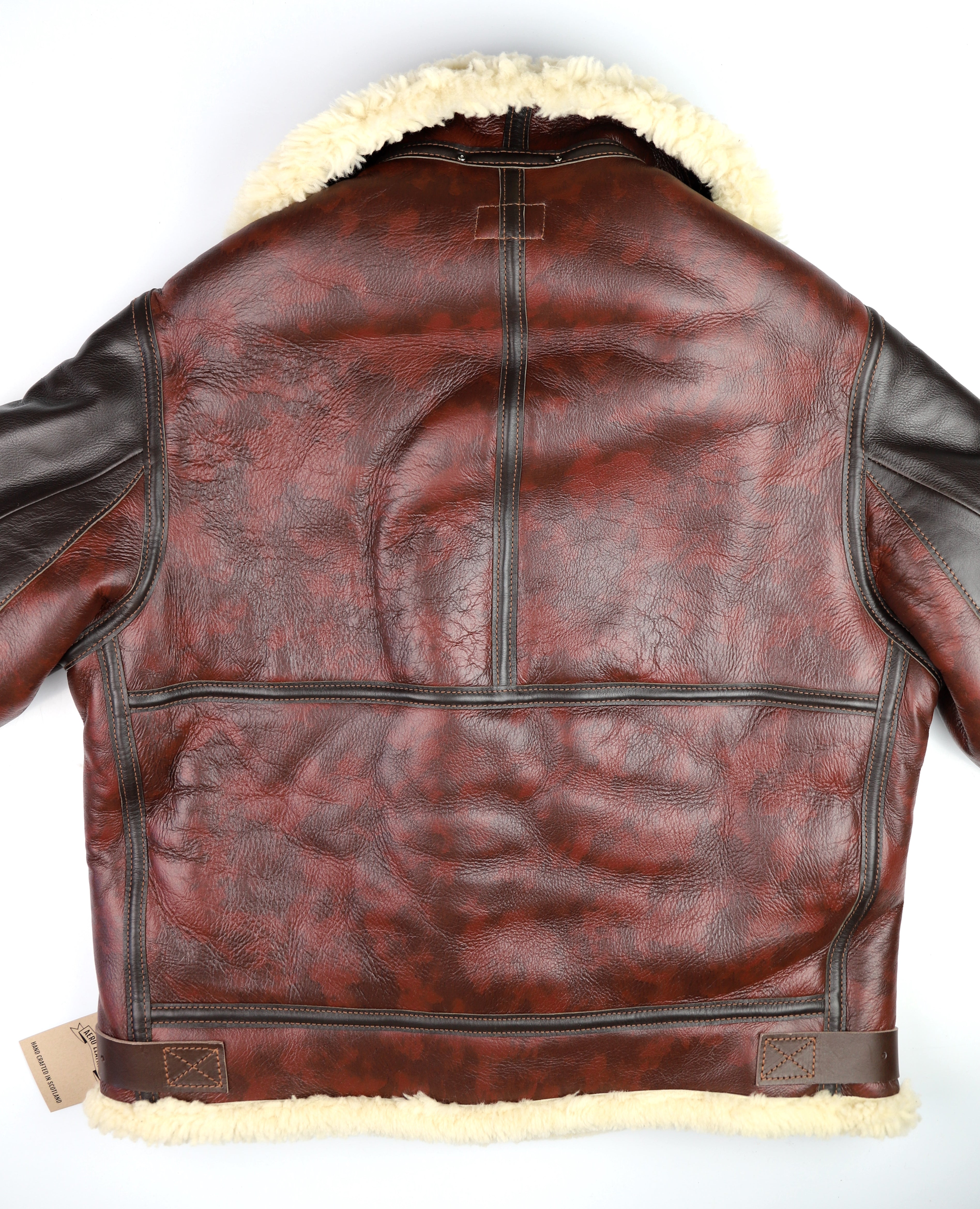 Aero B-3 Military Flight Jacket, size 42, Redskin with Dark Seal Vicenza Trim