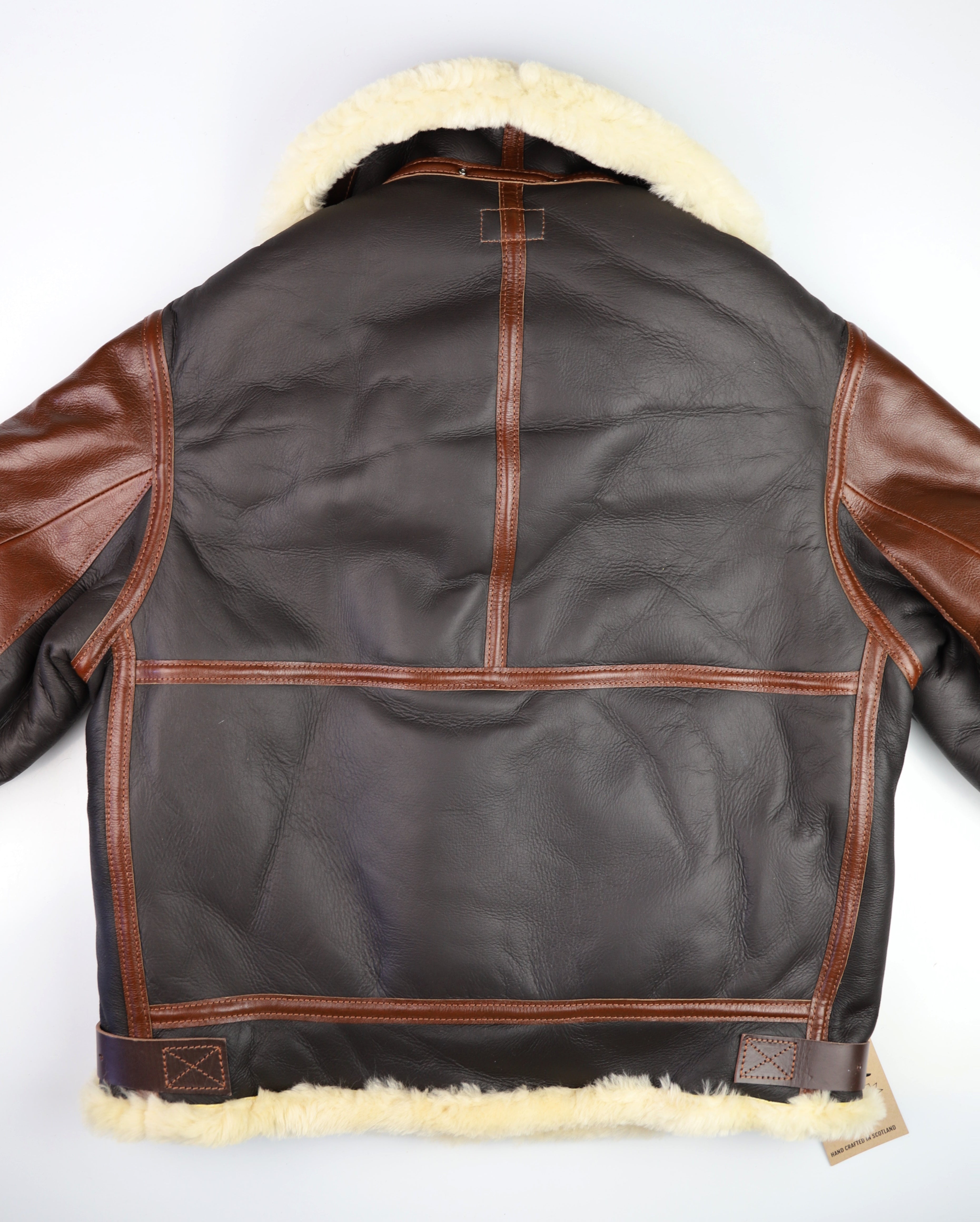 Aero B-3 Military Flight Jacket, size 40, Seal Brown with Russet Vicenza Trim