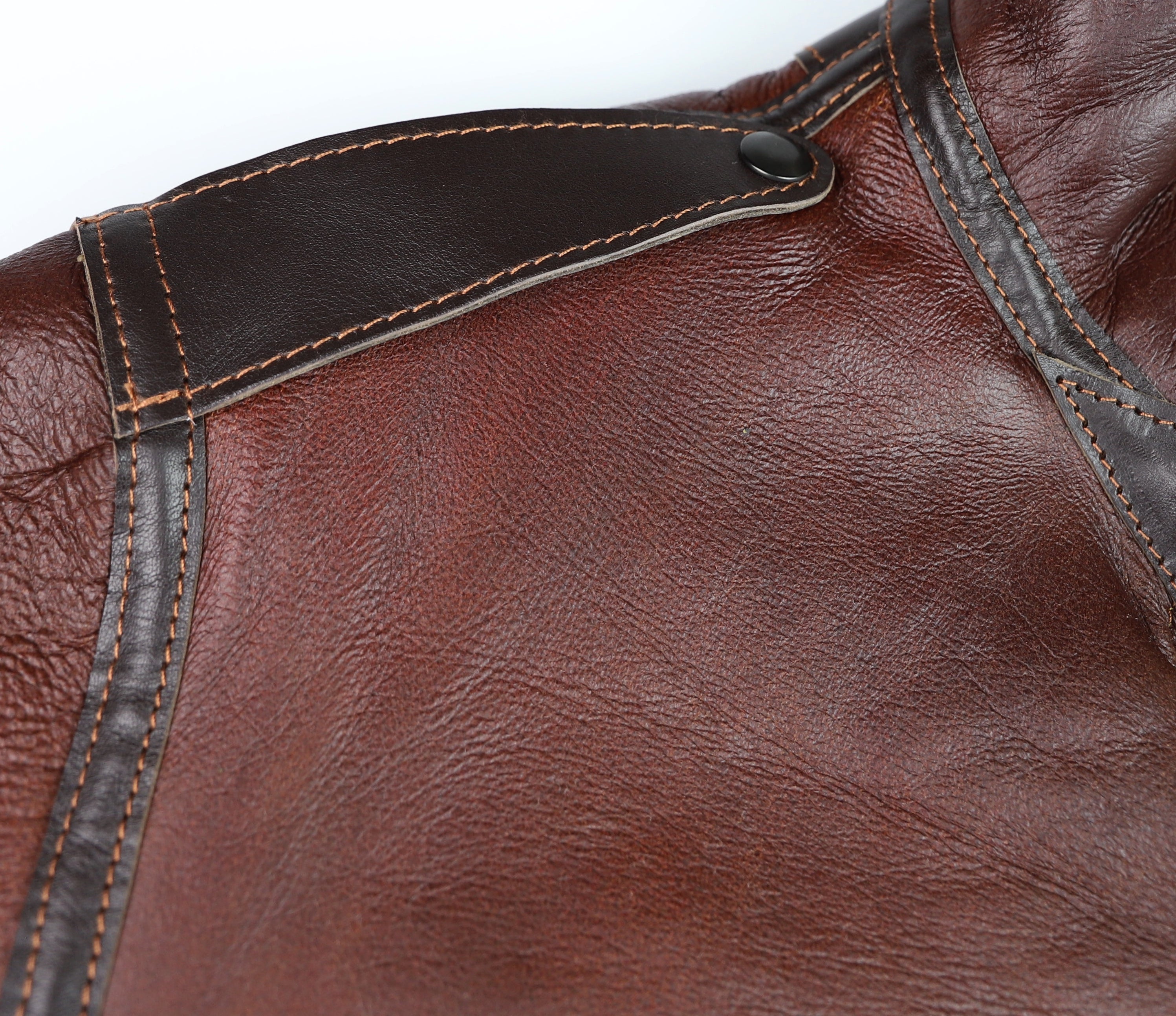 Aero B-6 Military Flight Jacket, size 44, Russet with Dark Seal Vicenza Trim