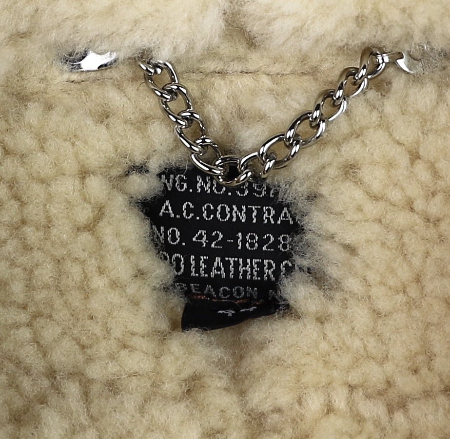 Aero B-6 Military Flight Jacket, size 44, Russet with Dark Seal Vicenza Trim