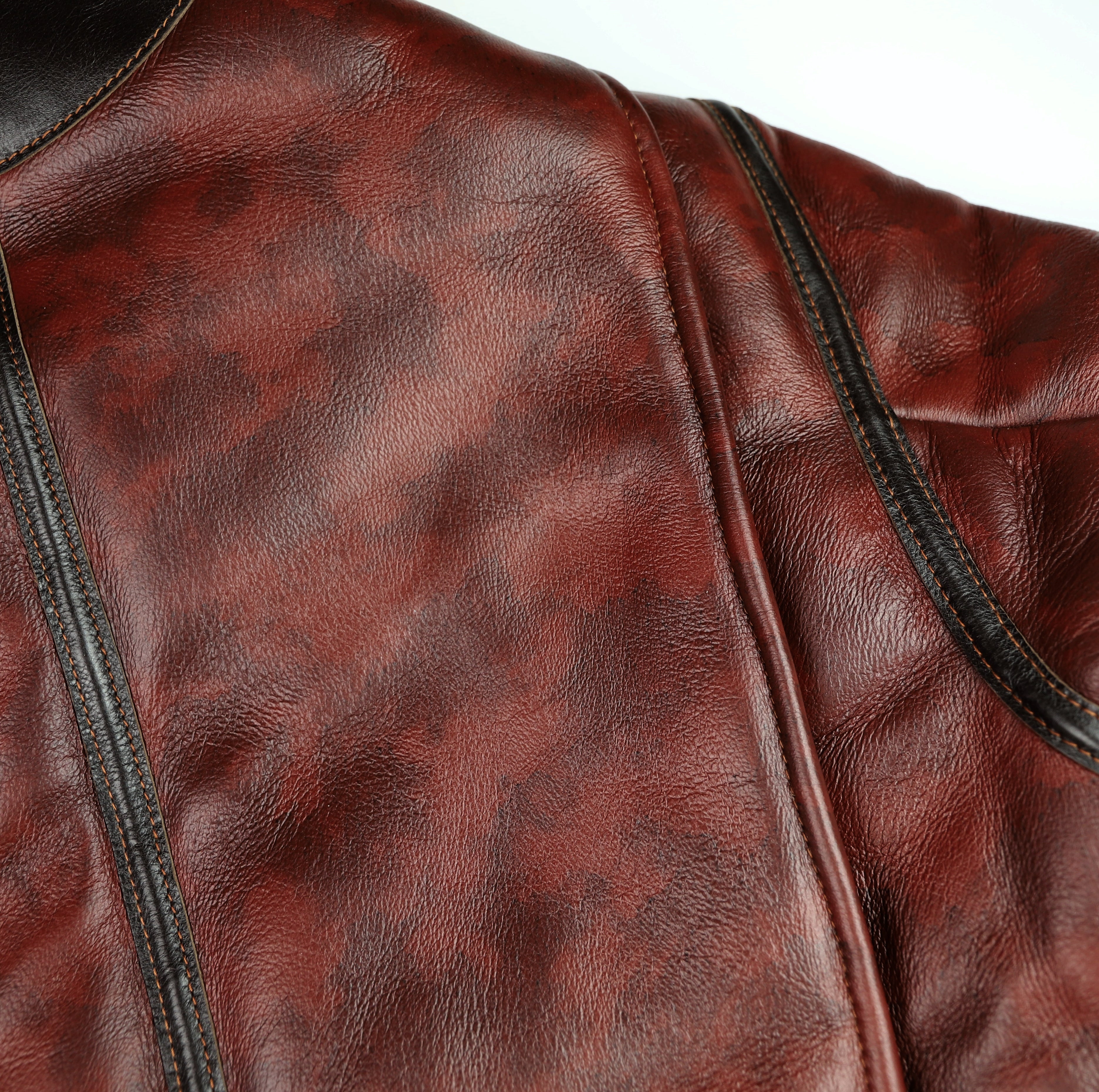 Aero B-6 Military Flight Jacket, size 42, Redskin with Dark Seal Vicenza Trim