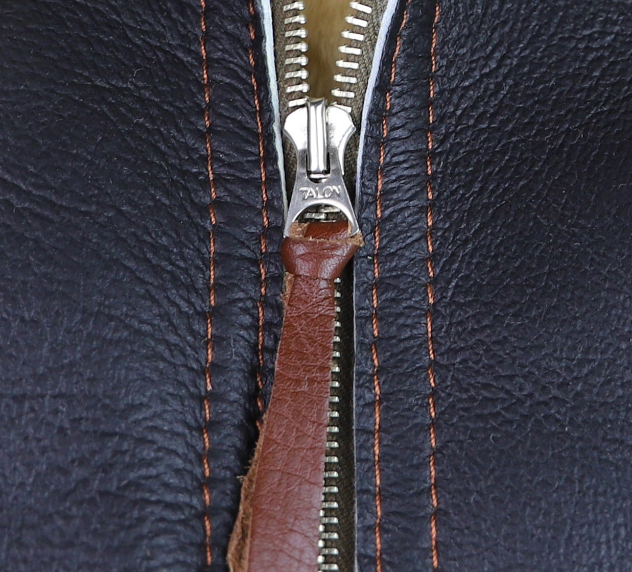 Aero B-6 Military Flight Jacket, size 44, Seal Brown with Russet Vicenza Trim