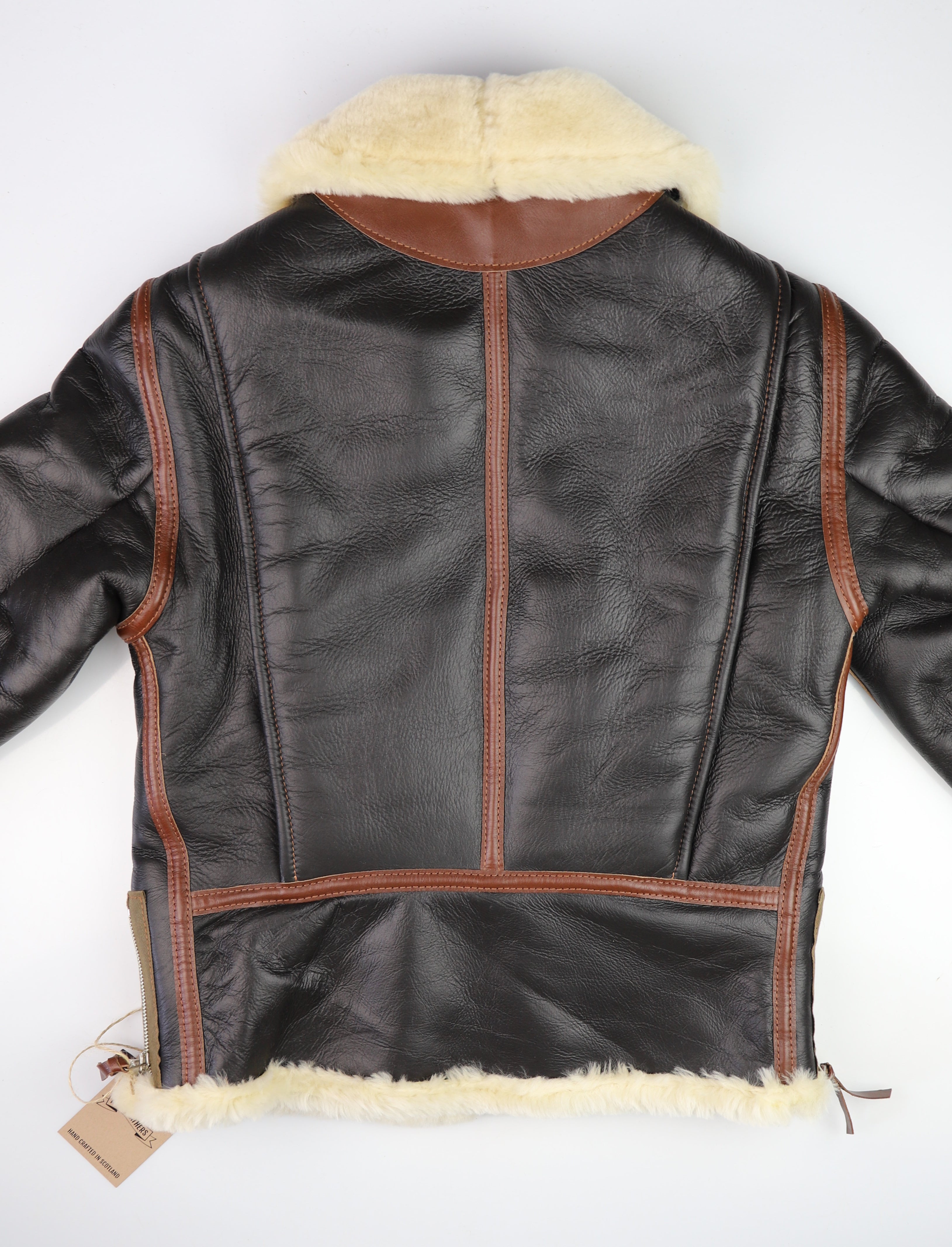 Aero B-6 Military Flight Jacket, size 38, Seal Brown with Russet Vicenza Trim