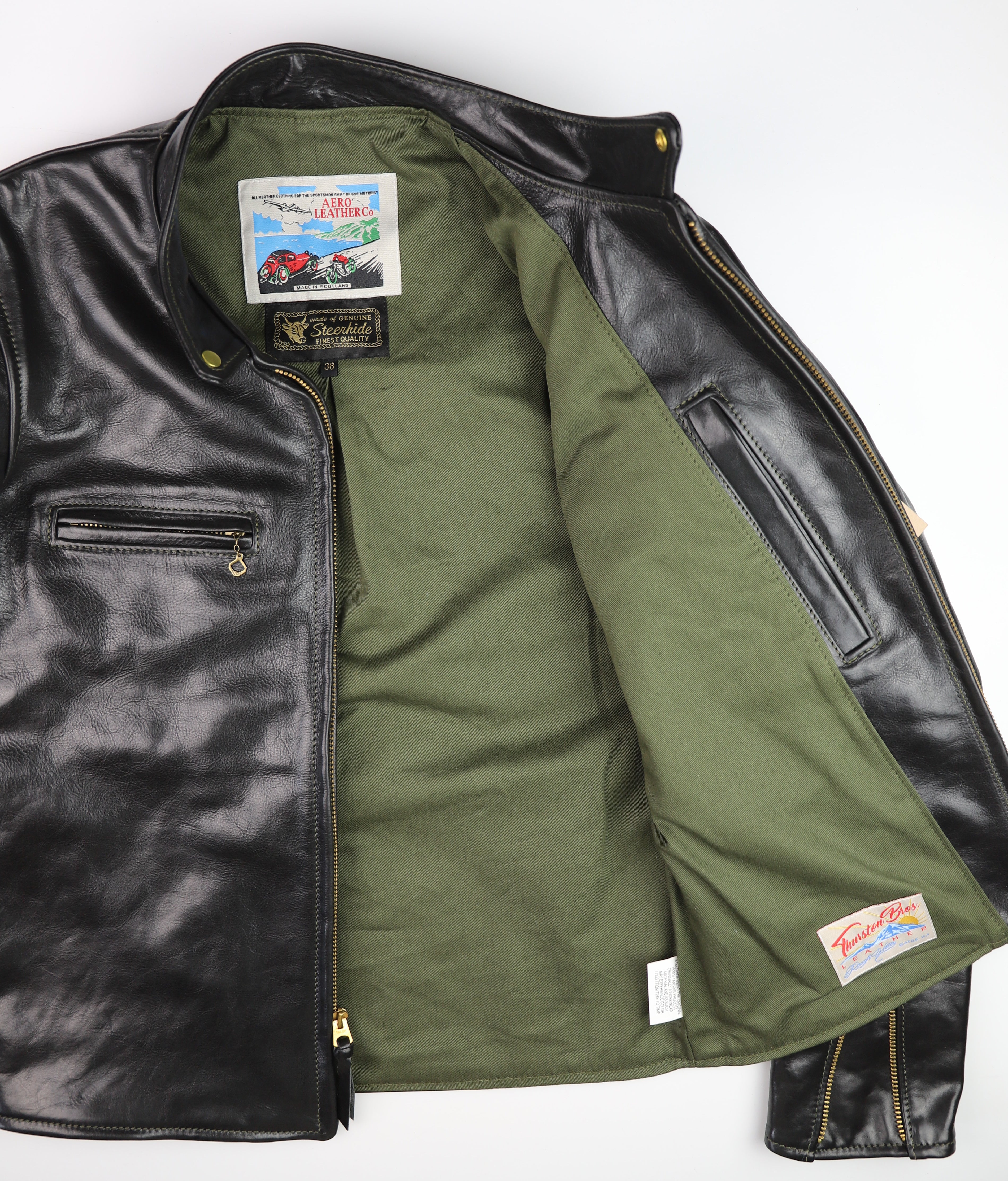 Aero J100 Board Racer, size 38, Black Badalassi Cowhide