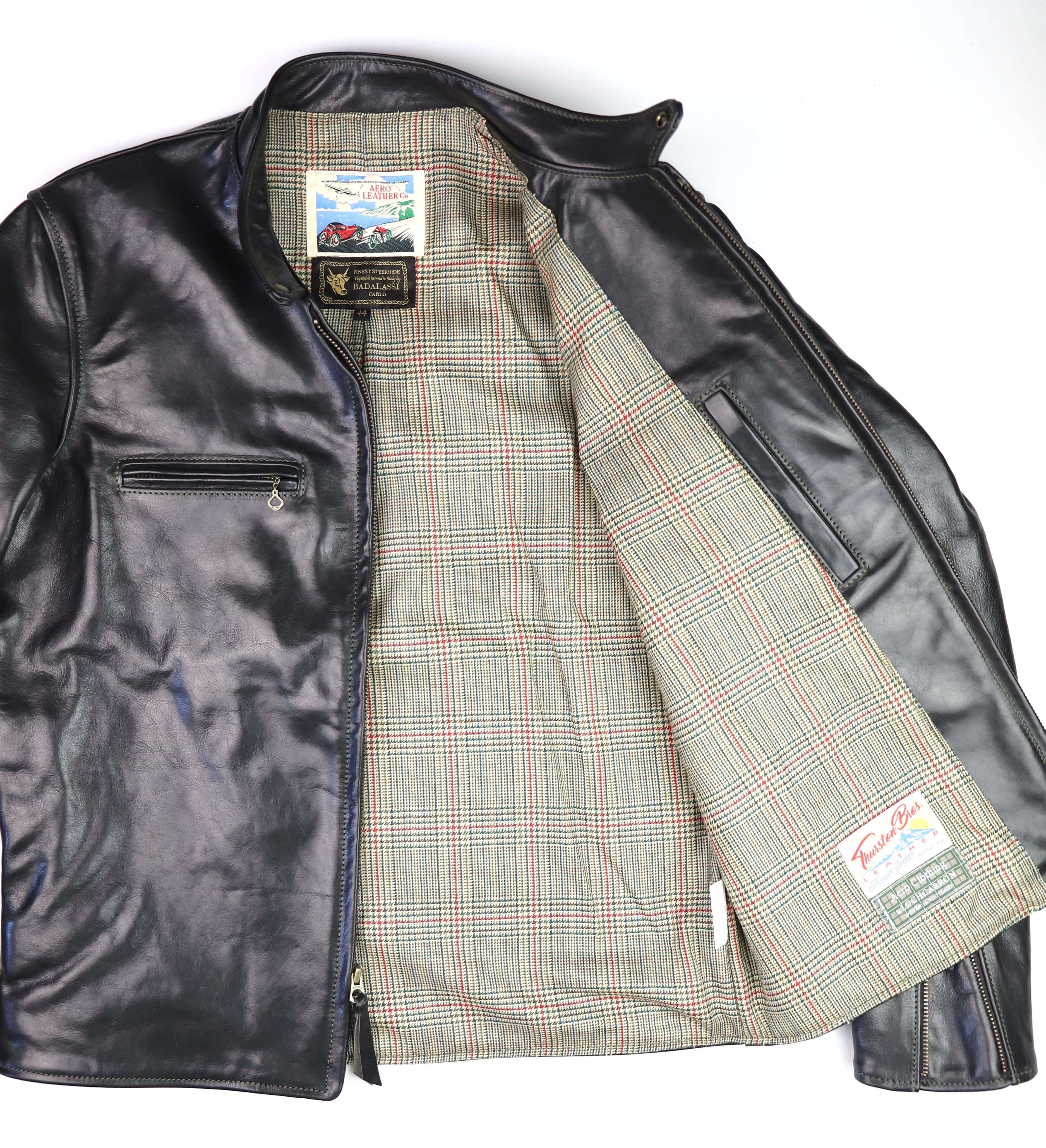 Aero Board Racer, size 44, Black Badalassi Cowhide