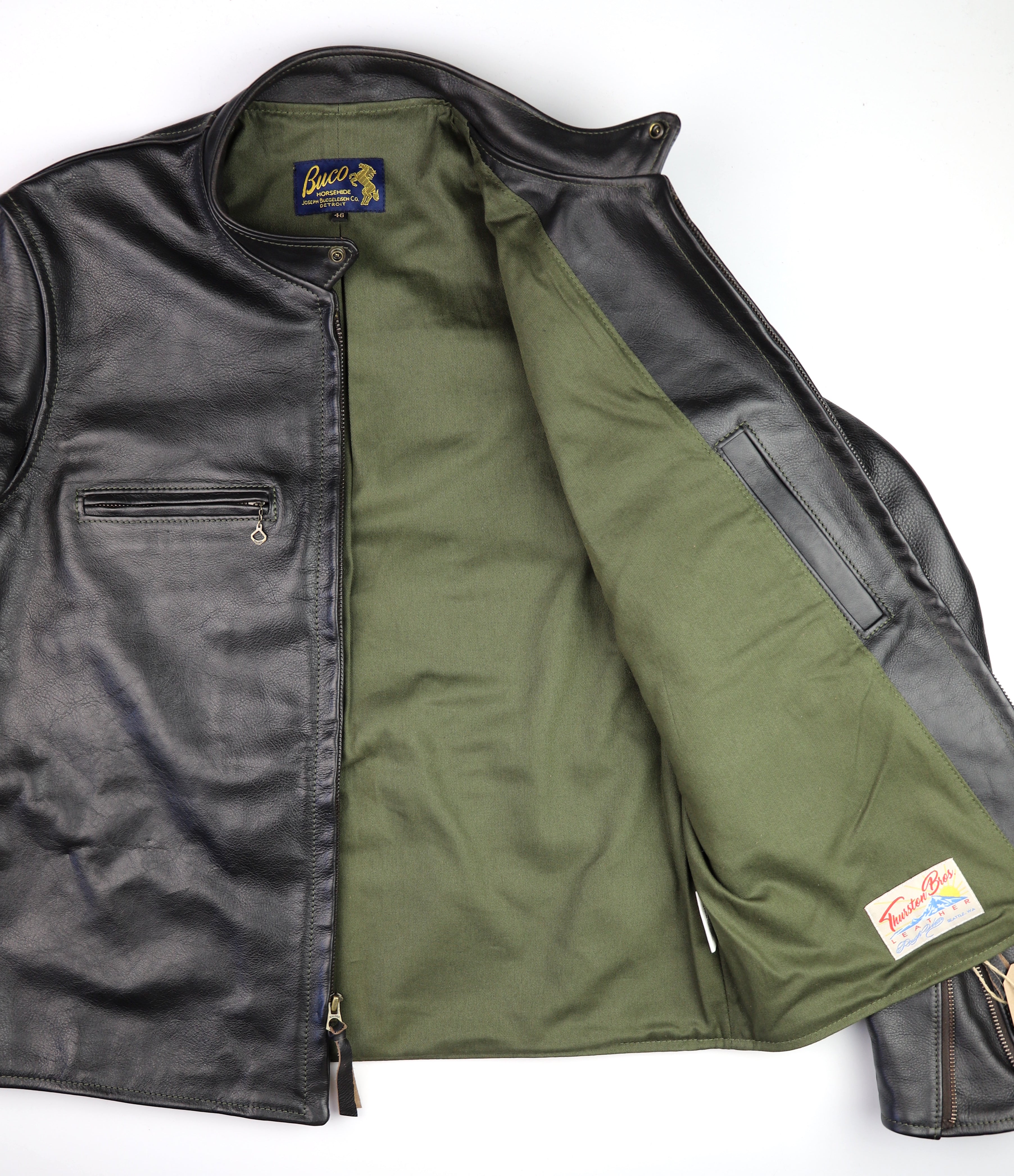 Aero Board Racer, size 46, Blackened Brown Vicenza Horsehide