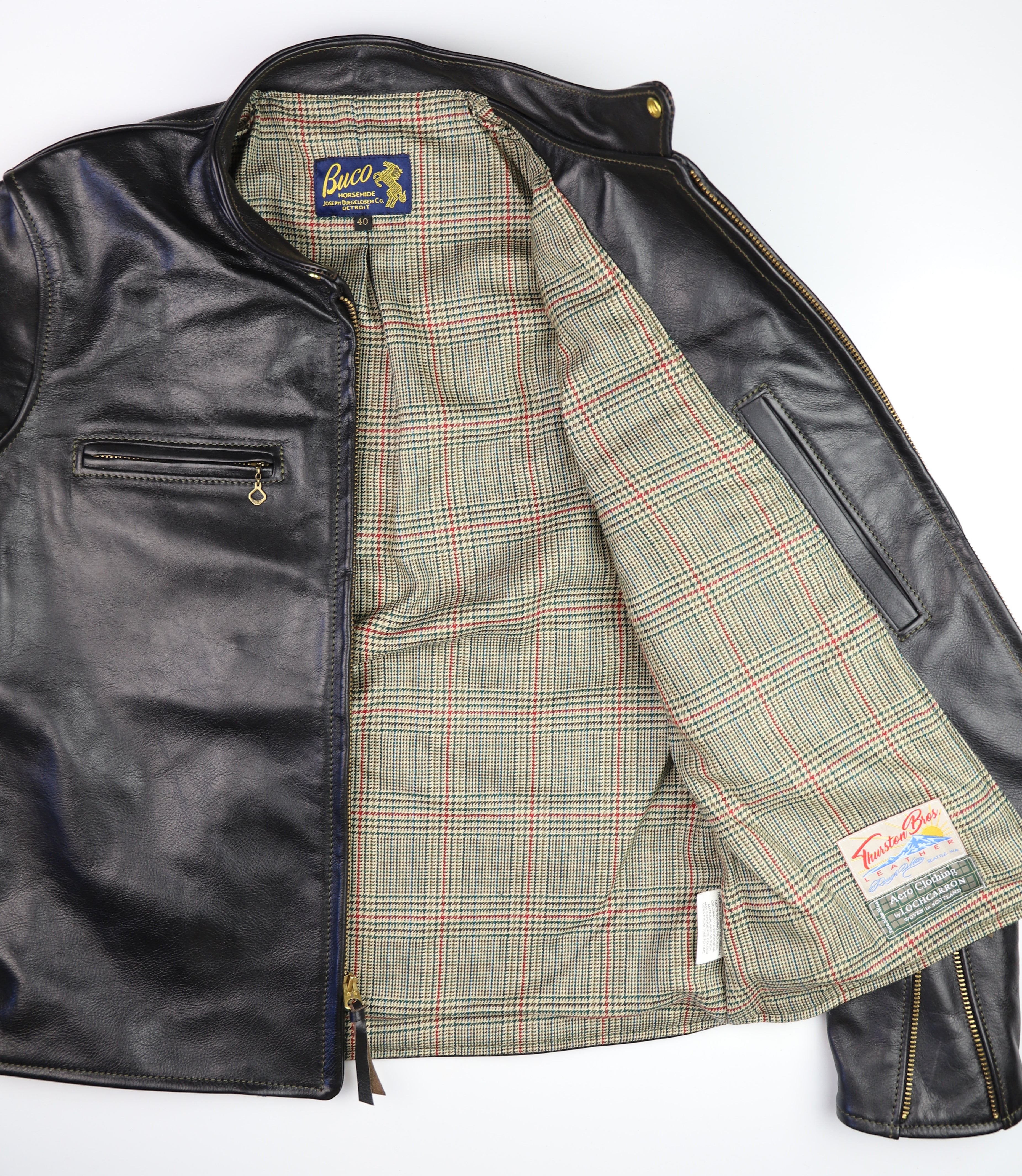 Aero Board Racer, size 40, Blackened Brown Vicenza Horsehide